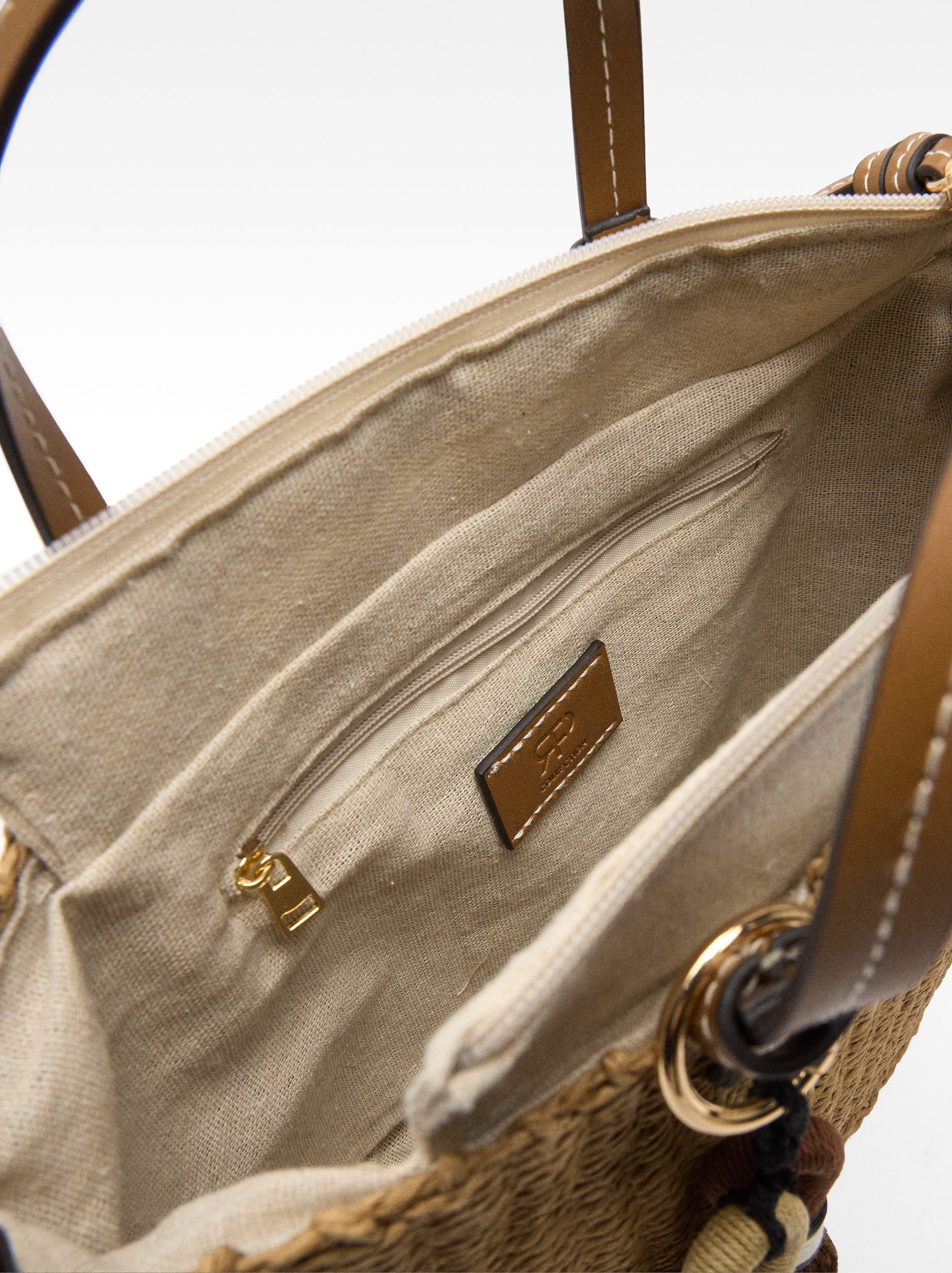 Tote-Tasche mit Stroh-Effekt image number 4.0