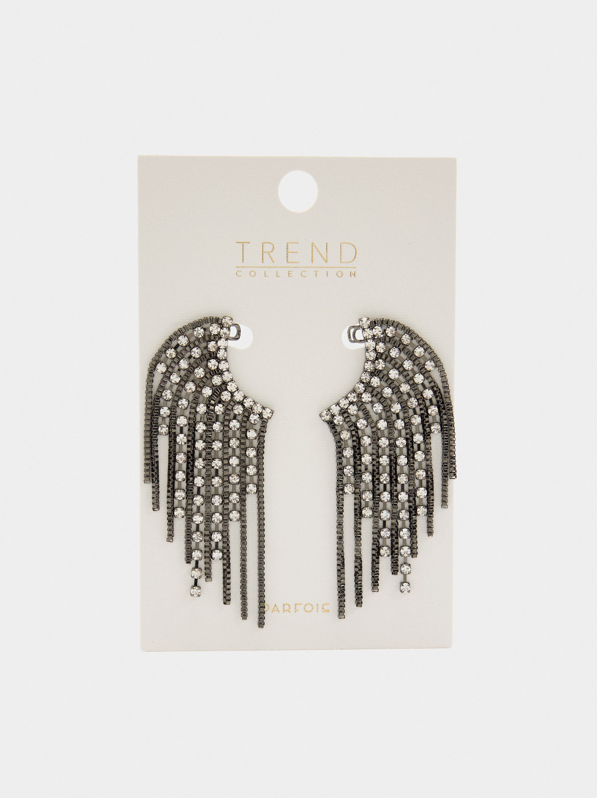 Earrings ear jacket with crystals image number 4.0