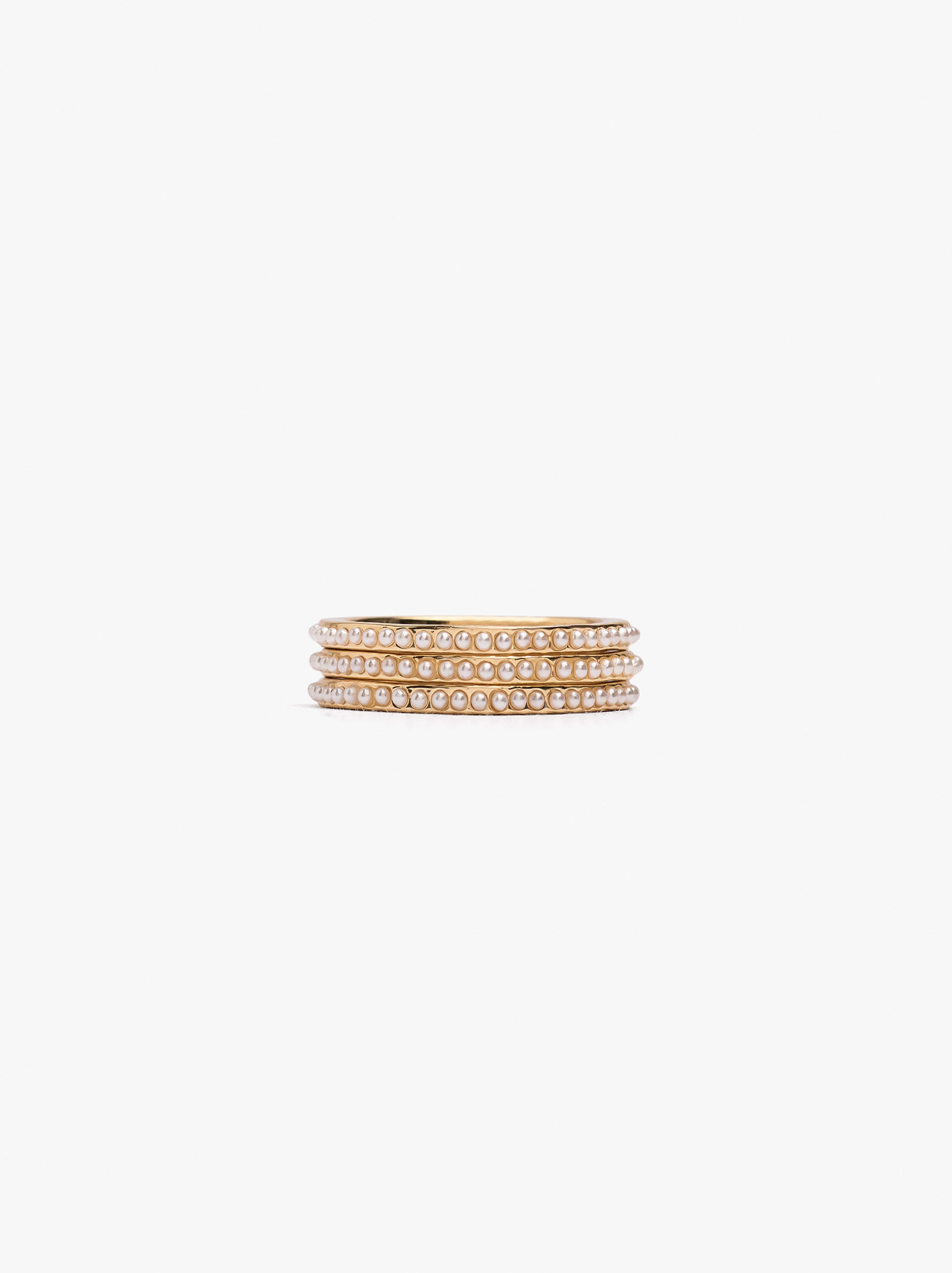Set de anillos con  perlas image number 0.0