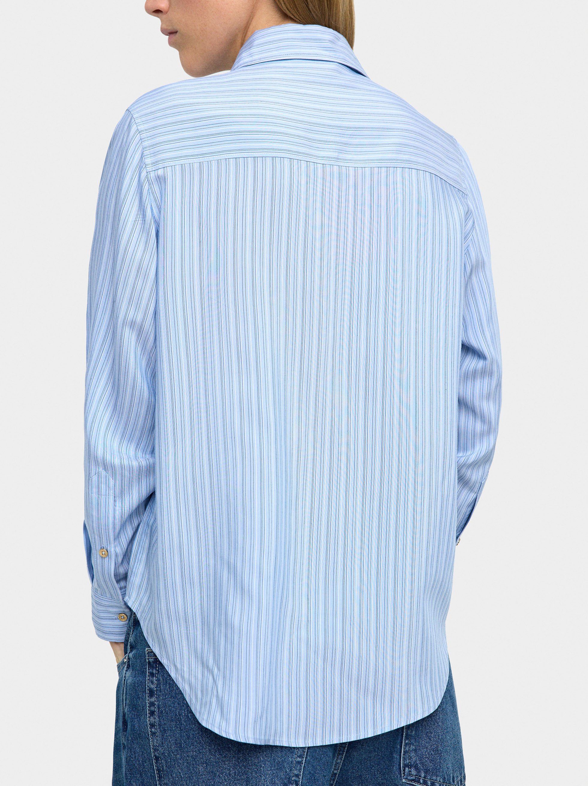Shirt with pinstripe image number 3.0