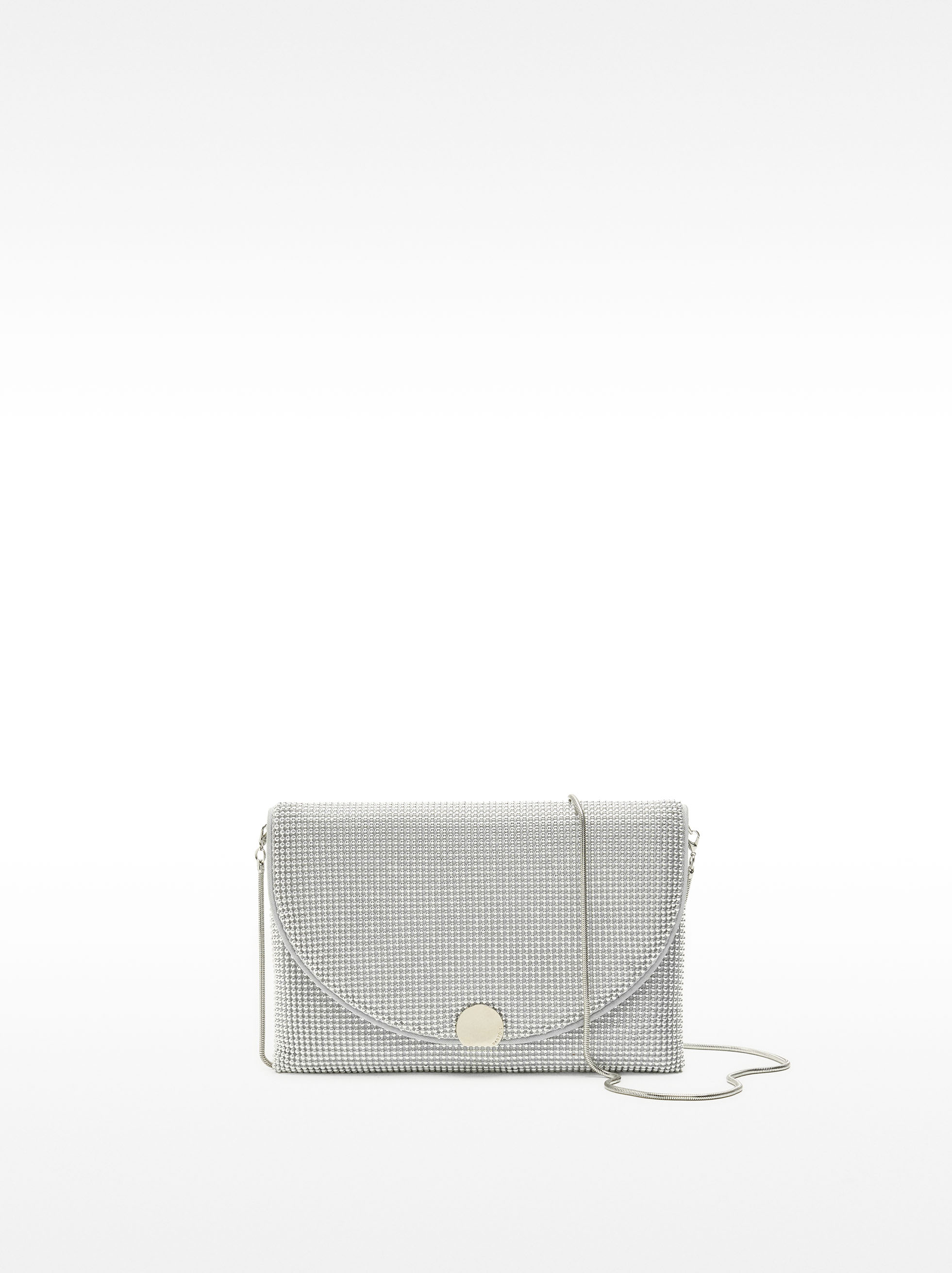 Mesh party bag, Silver, hi-res