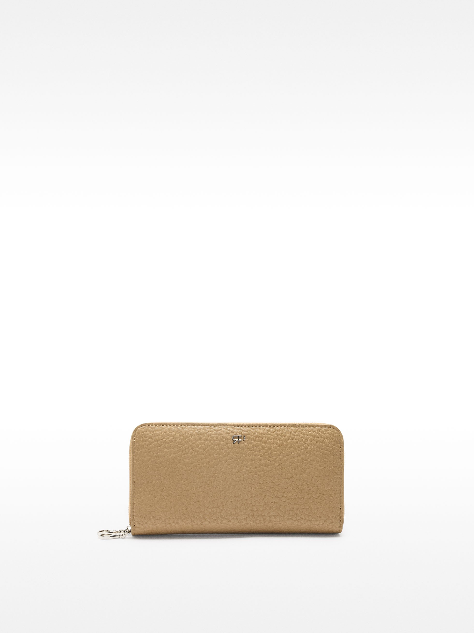 Cartera con textura y cierre doble image number 0.0