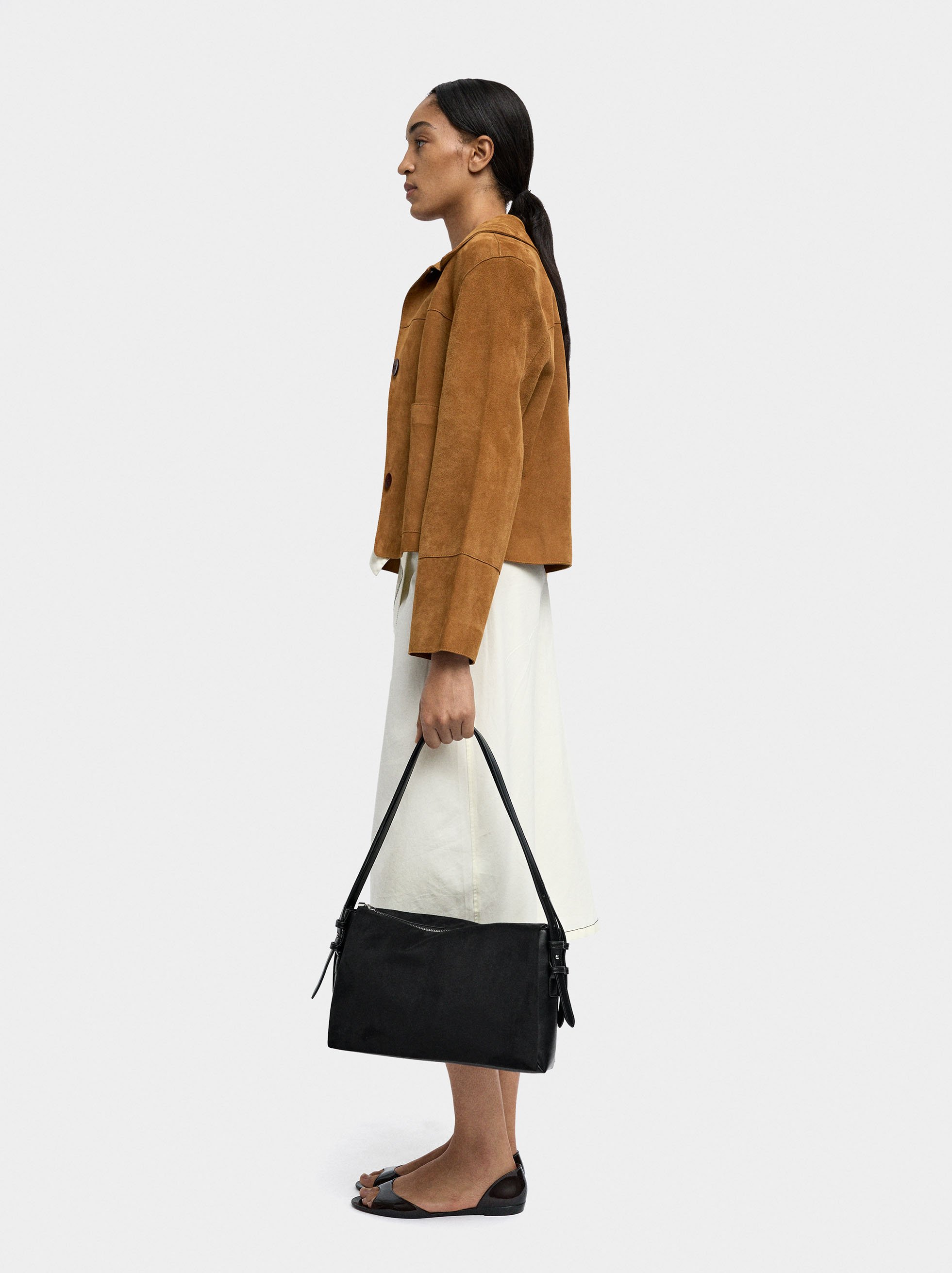 Shoulder bag with leather-effect image number 1.0