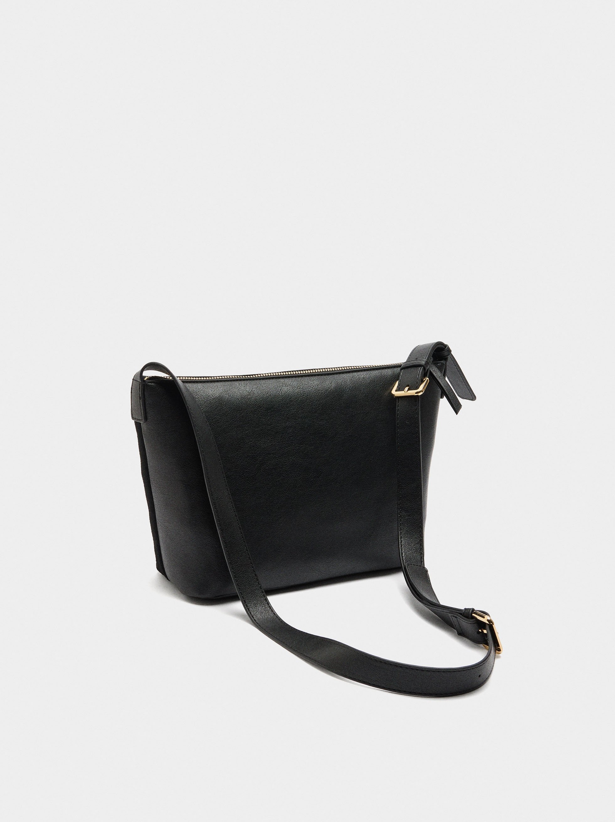 Shoulder bag with leather image number 3.0