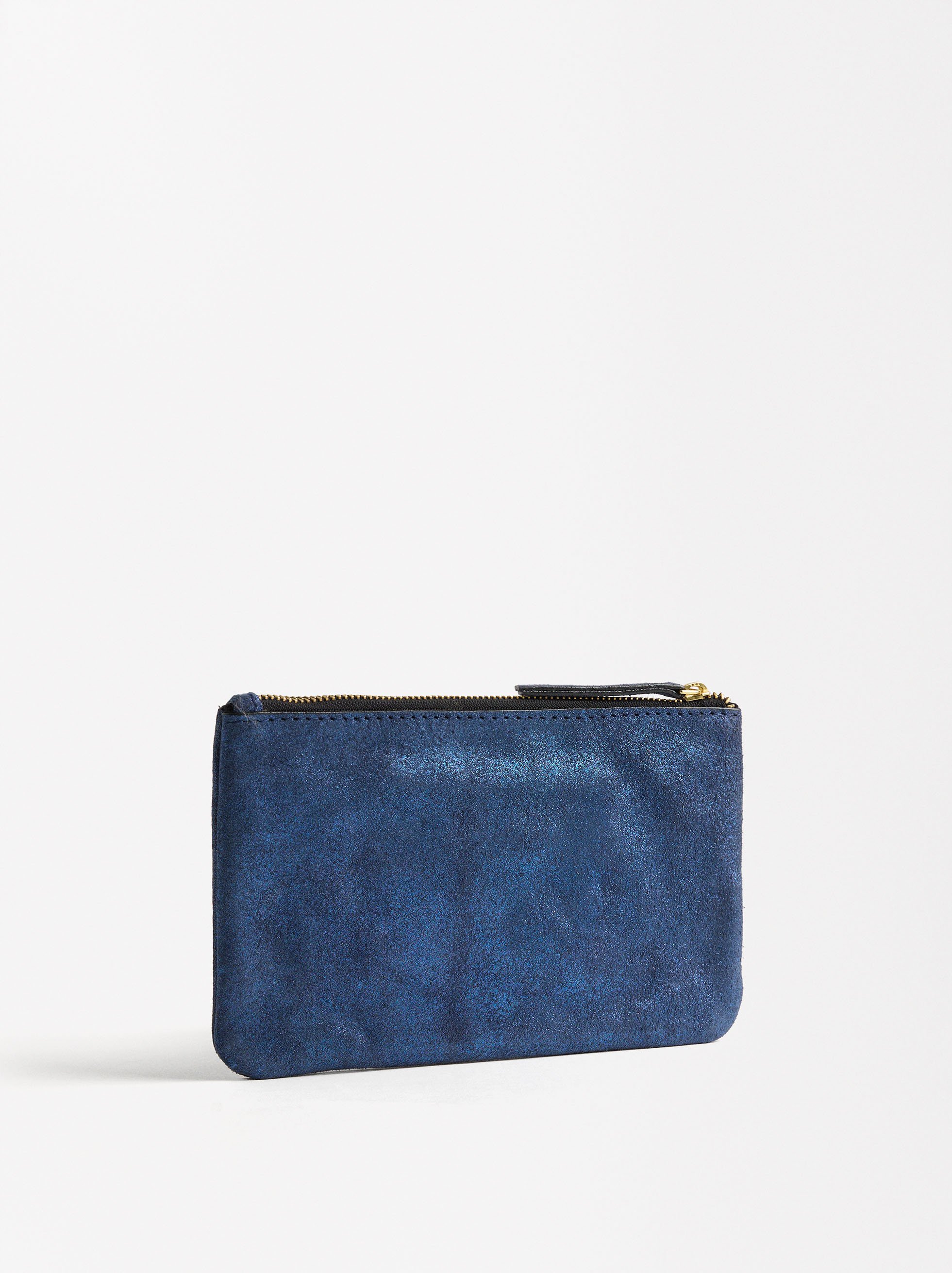 Metallic leather multipurpose pouch image number 2.0