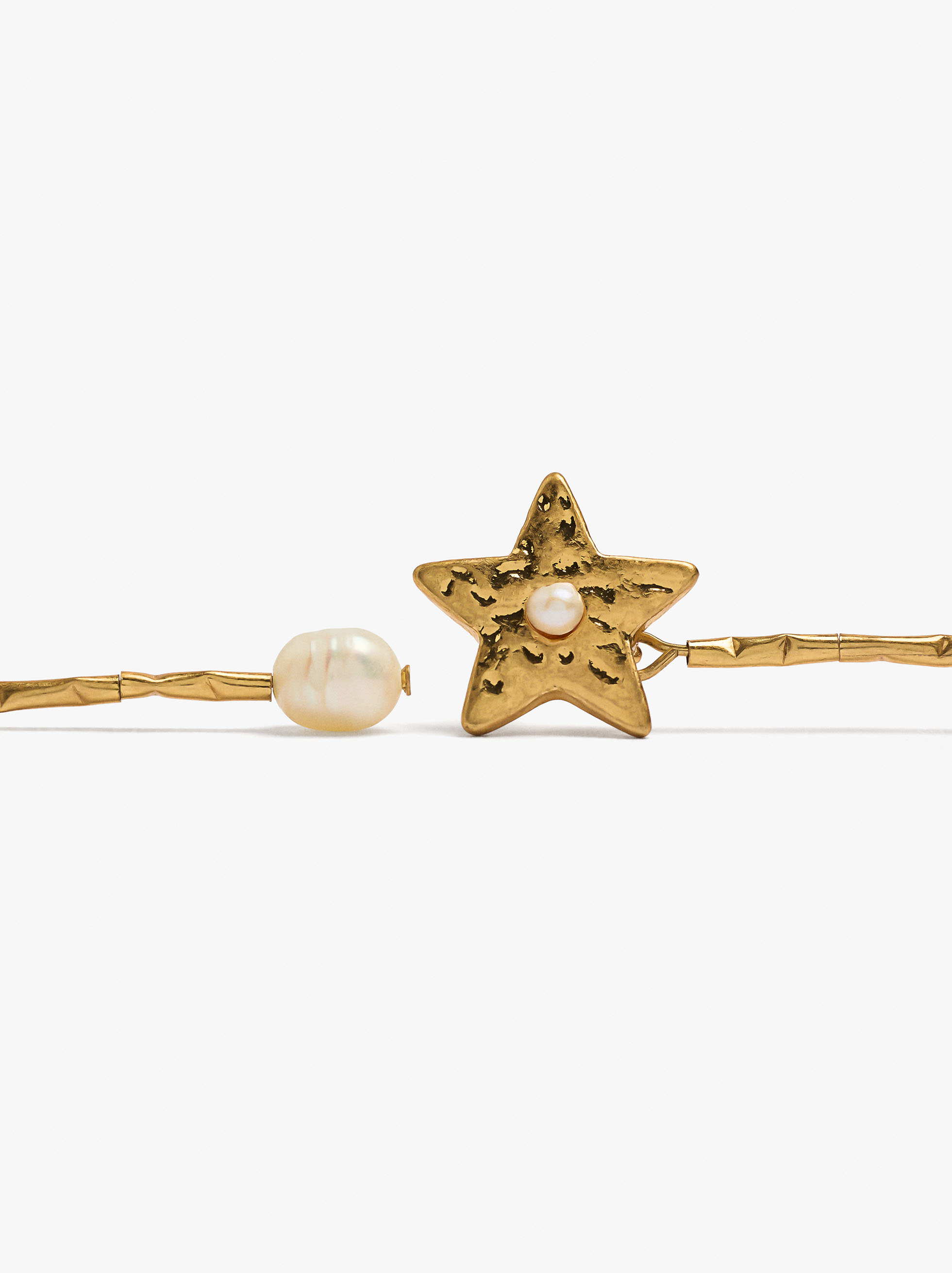 Pendientes de estrellas con perlas de agua dulce image number 1.0