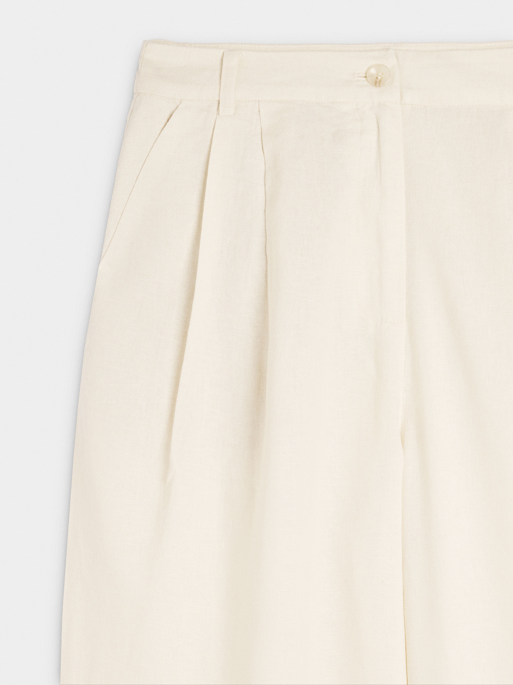 Linen-blend trousers image number 5.0