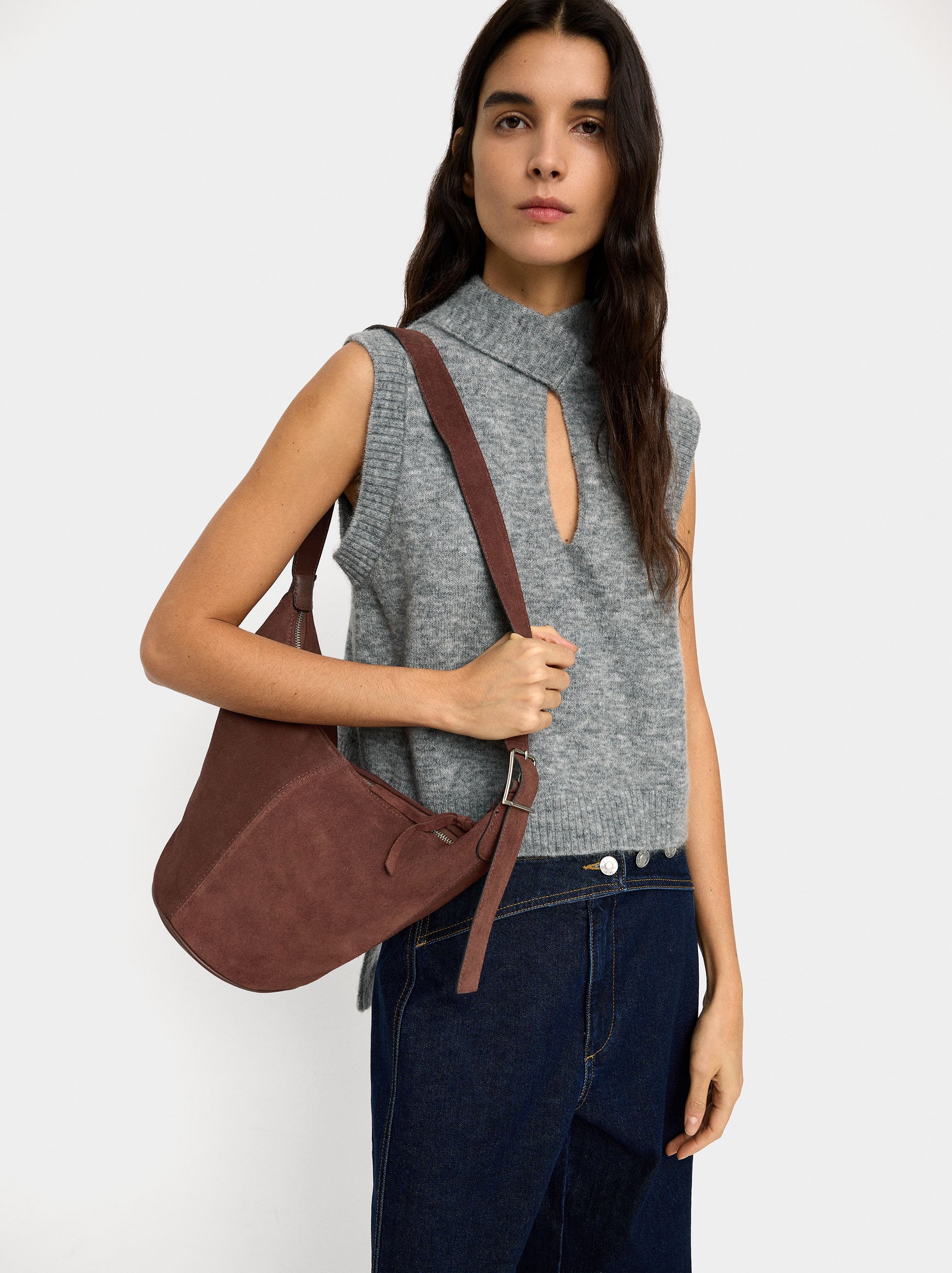Smooth leather crossbody bag image number 1.0
