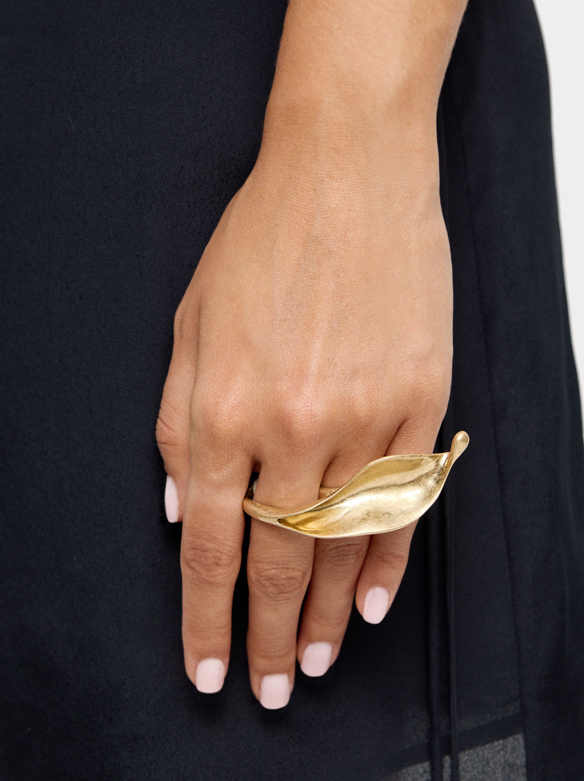 Bague double en feuille image number 1.0