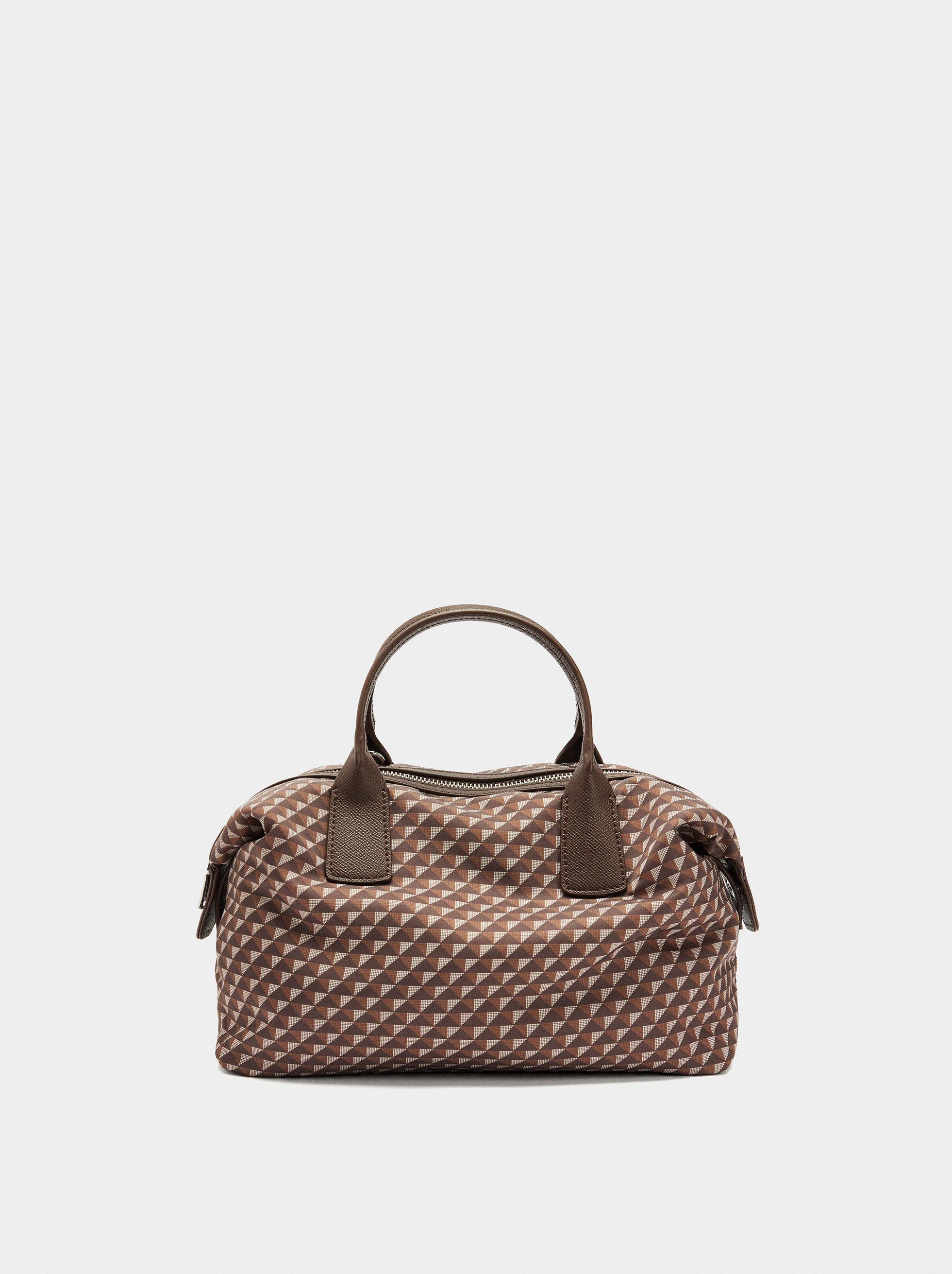 Printed nylon tote bag image number 0.0