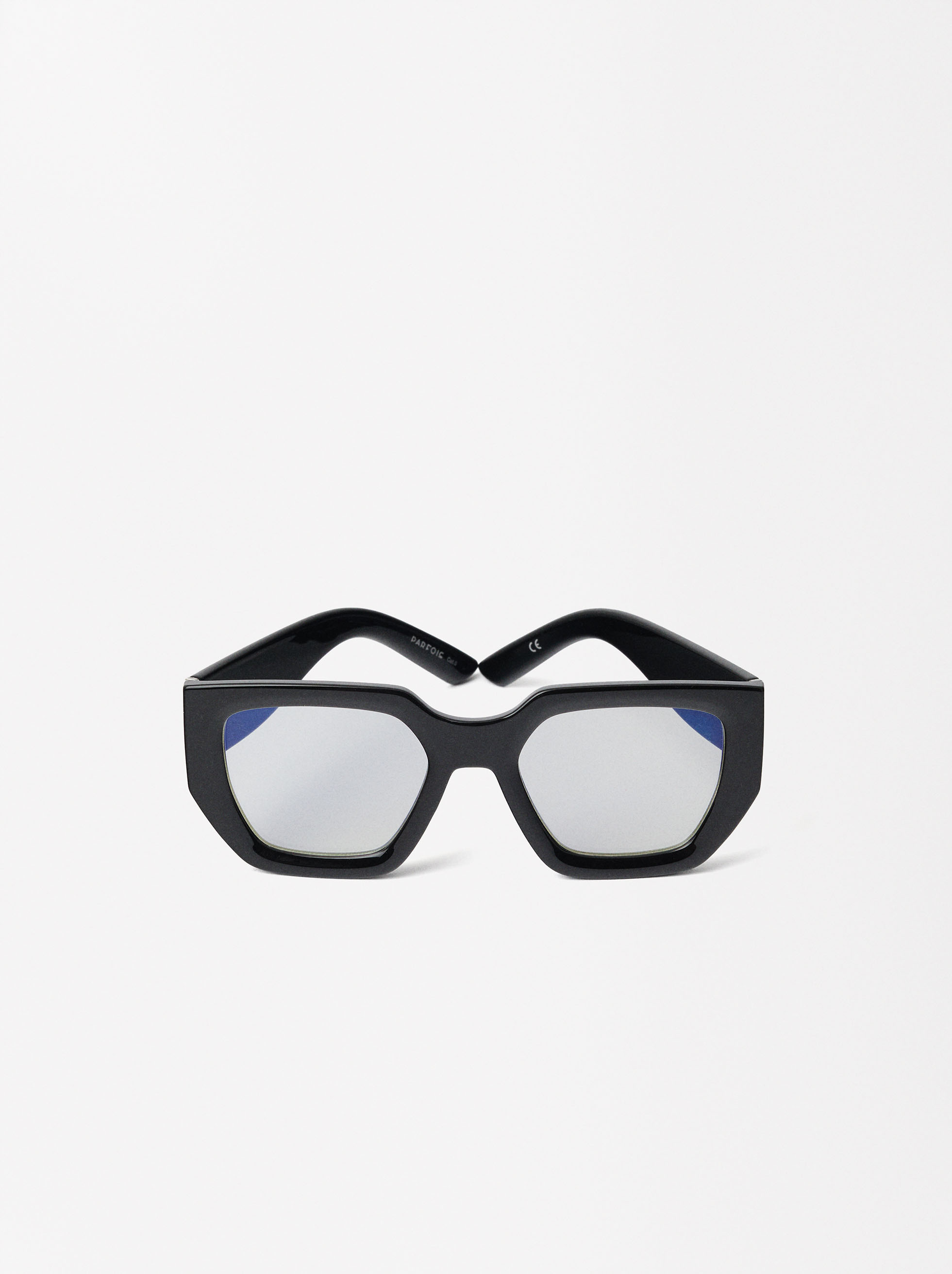 Blue light blocking glasses, Black, hi-res