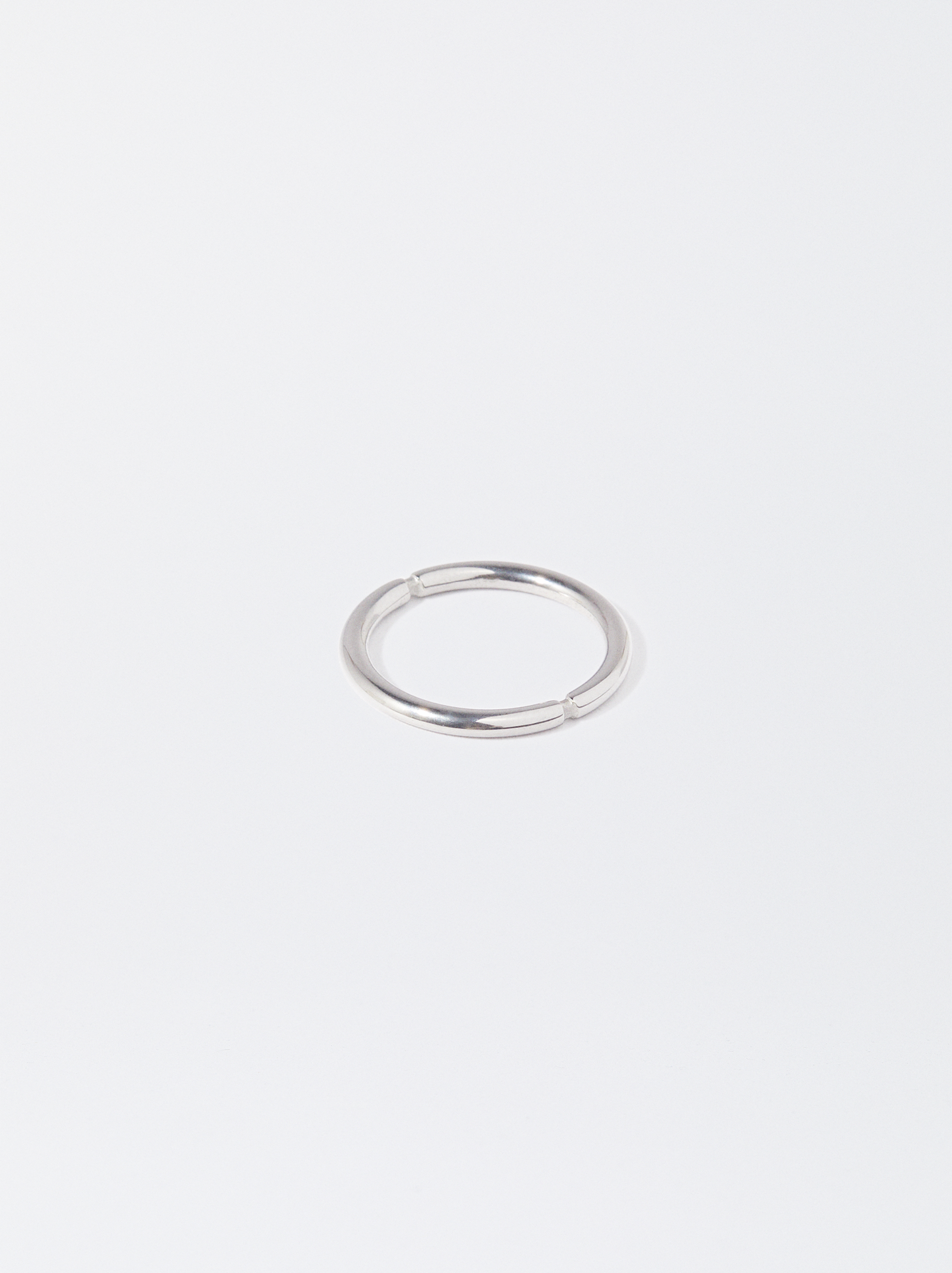 Silver Stainless Steel Ring image number 2.0