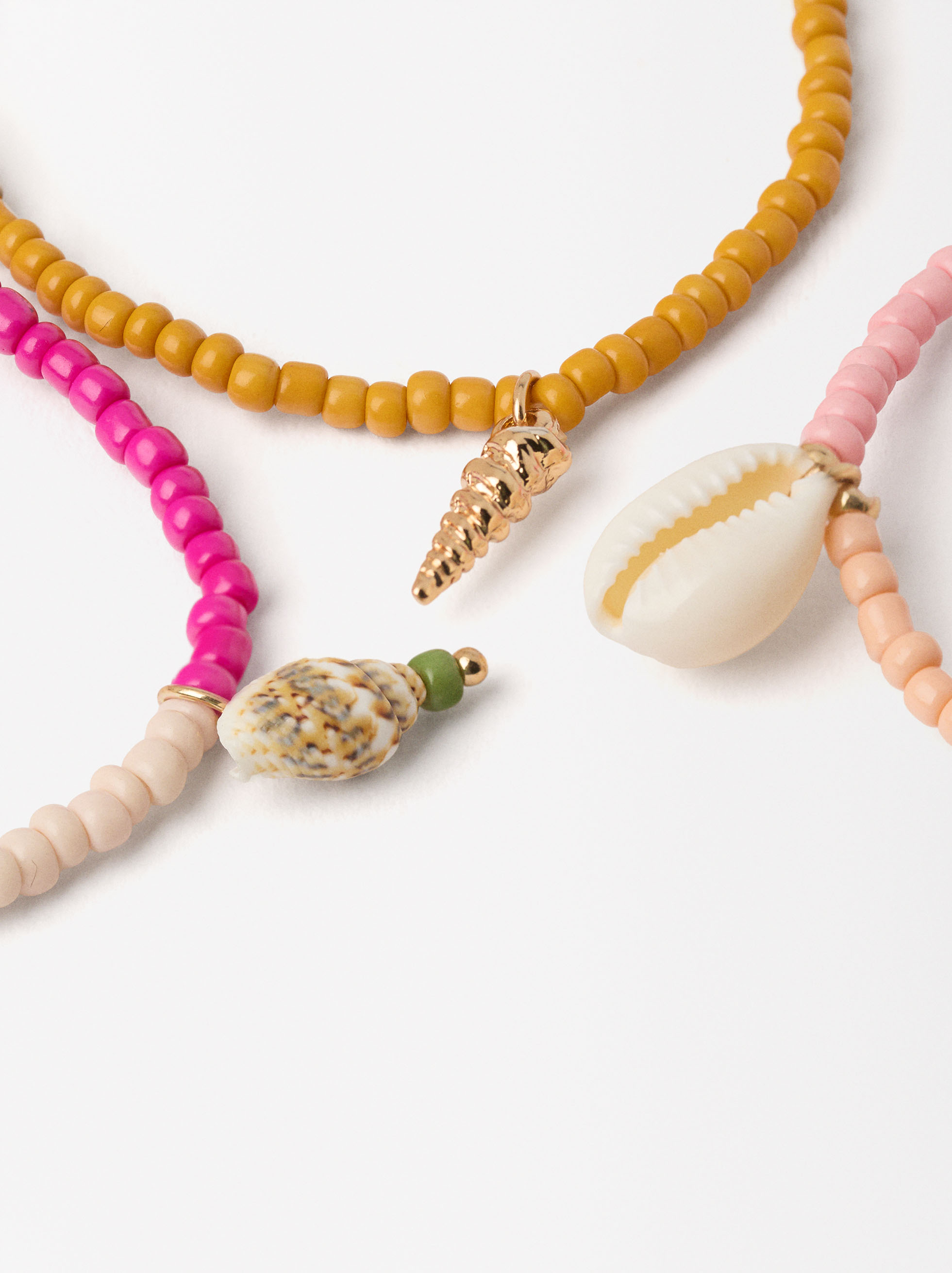 Set Of Multicolored Bead Bracelets image number 1.0