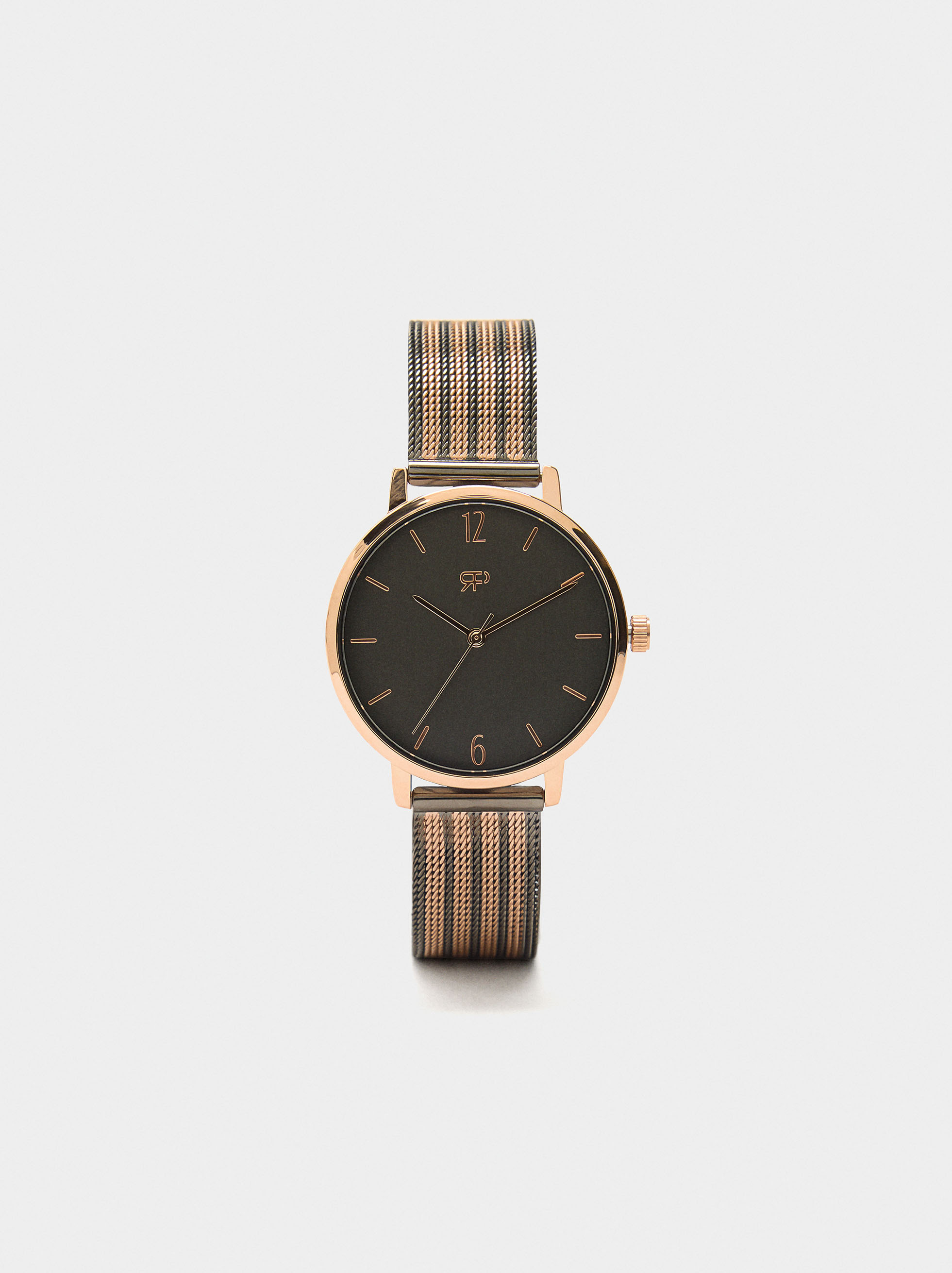 Uhr mit Bicolor-Metallnetz image number 0.0