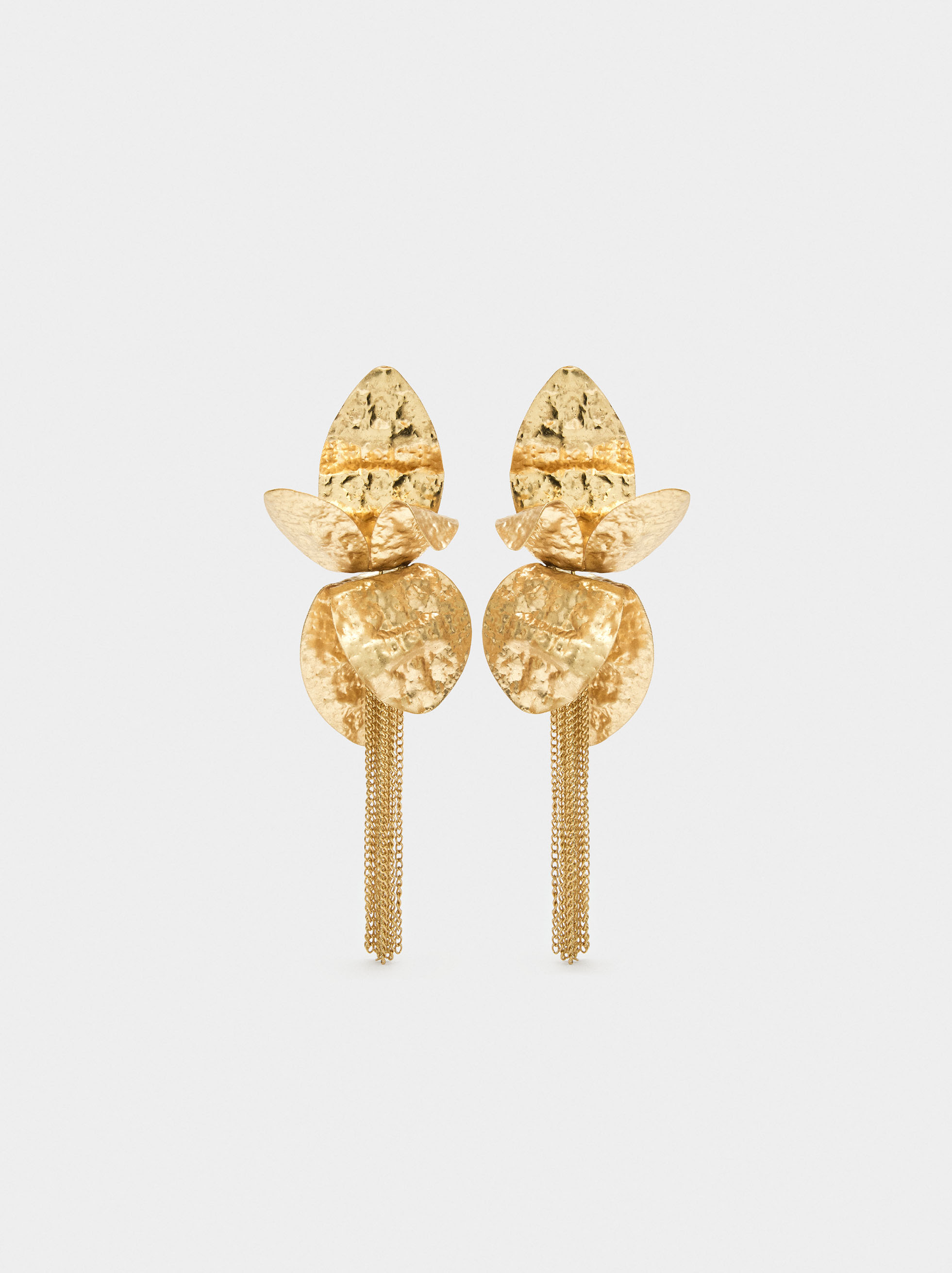 Long petal earrings image number 0.0
