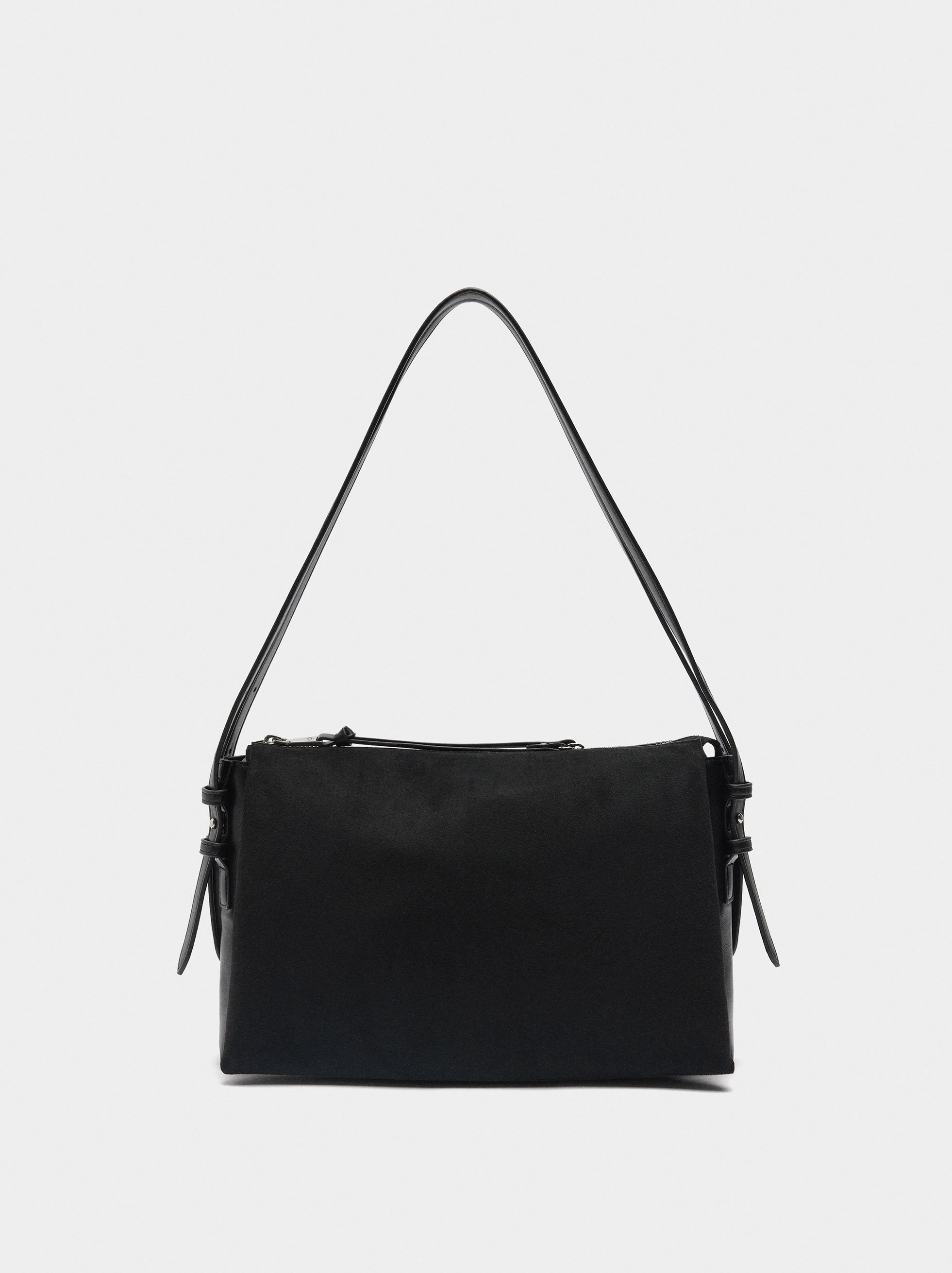 Sac à épaule en effet cuir image number 0.0