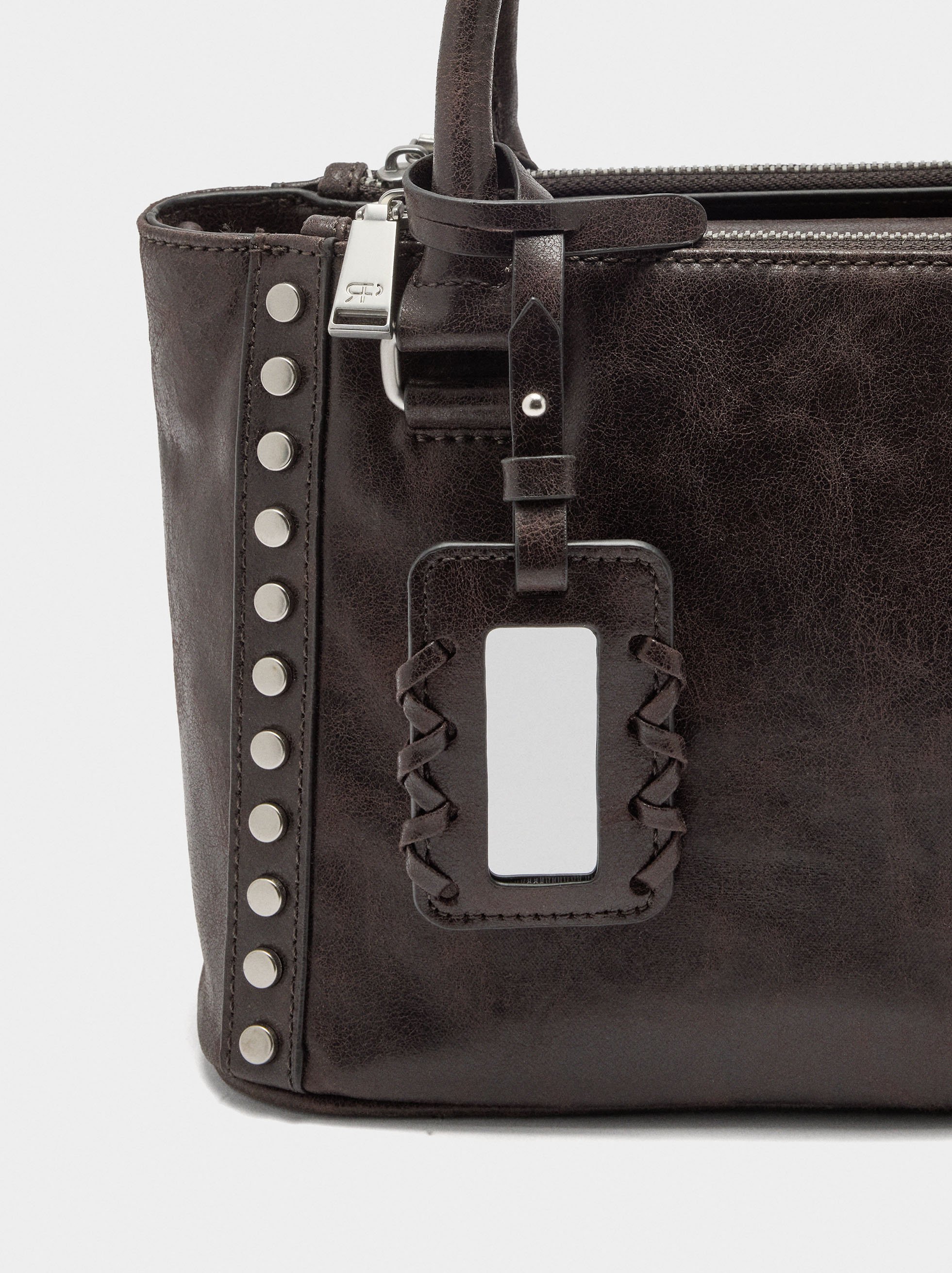 Tote bag with studs image number 1.0