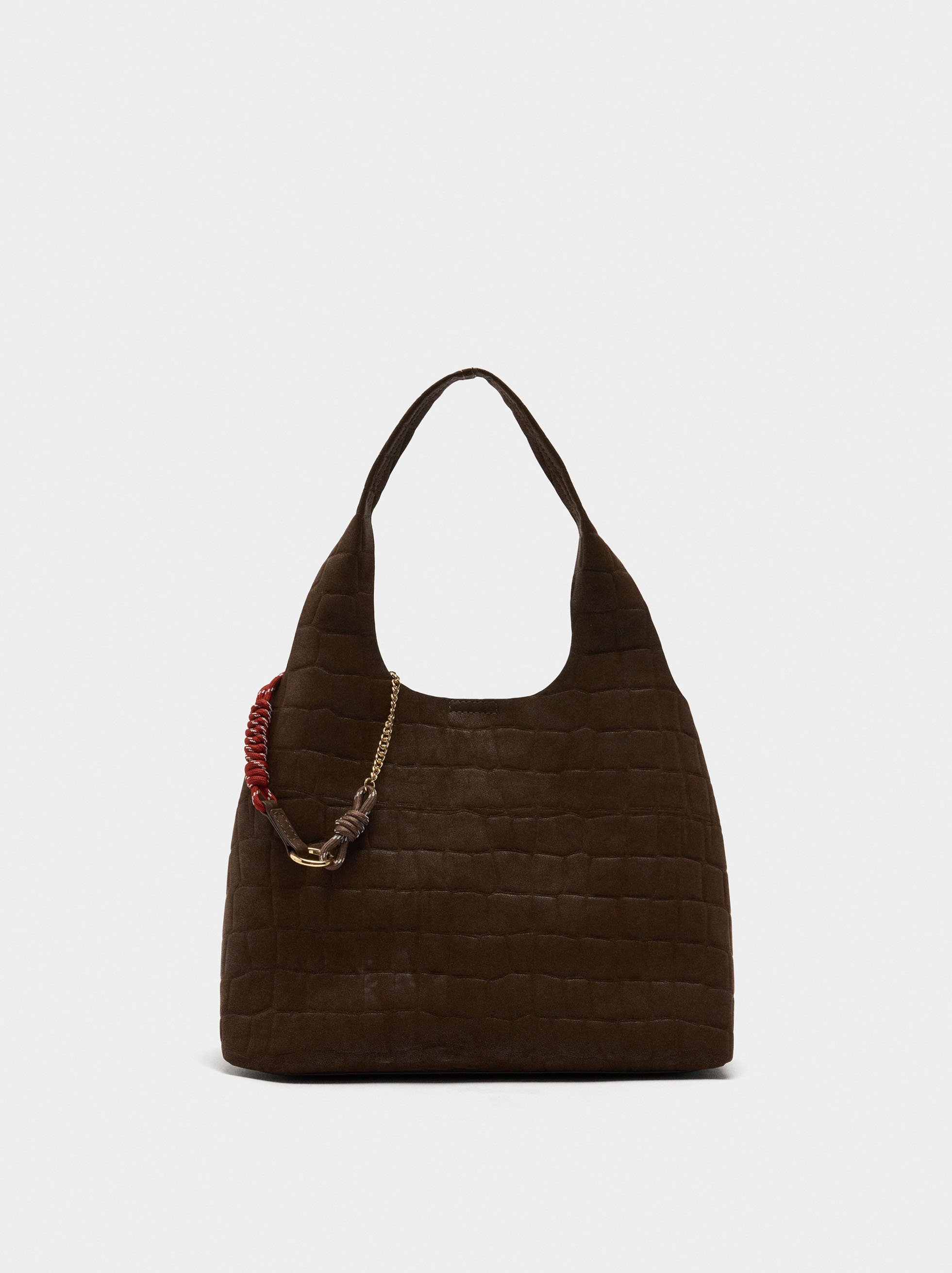 Shopper bag with animal embossing image number 0.0