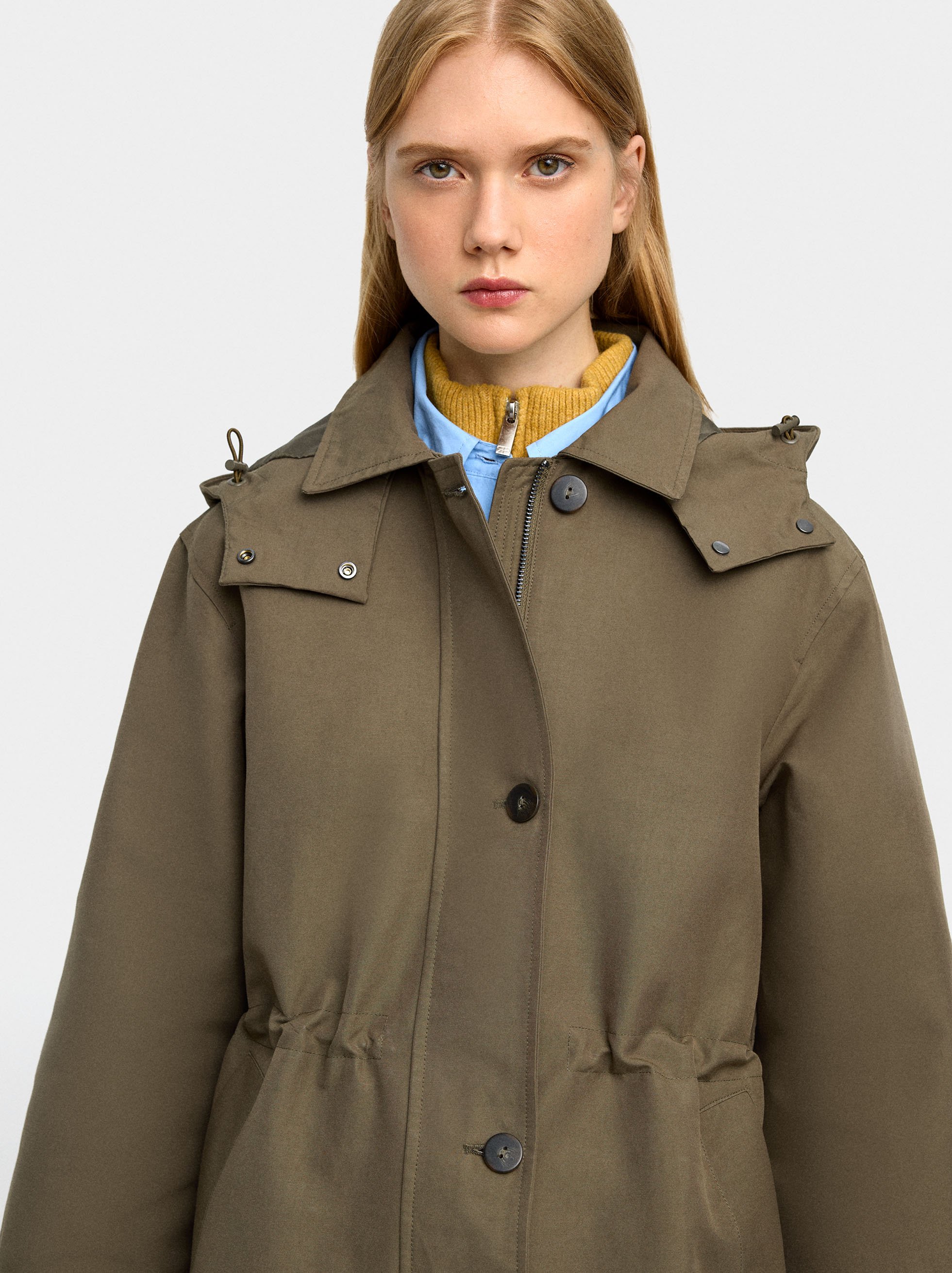 Light parka with hood image number 3.0