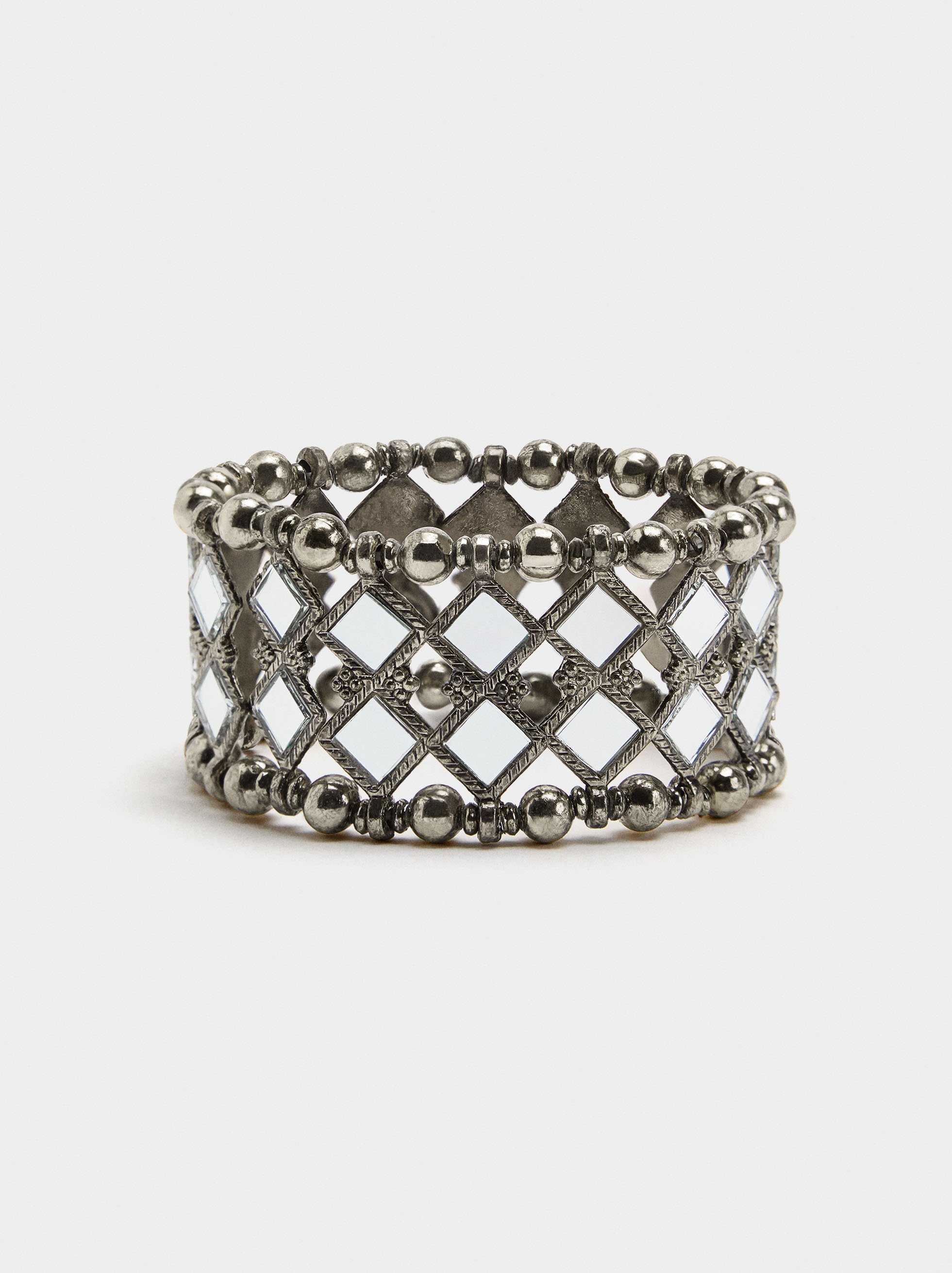 Elastic bracelet mirror lozenges image number 0.0