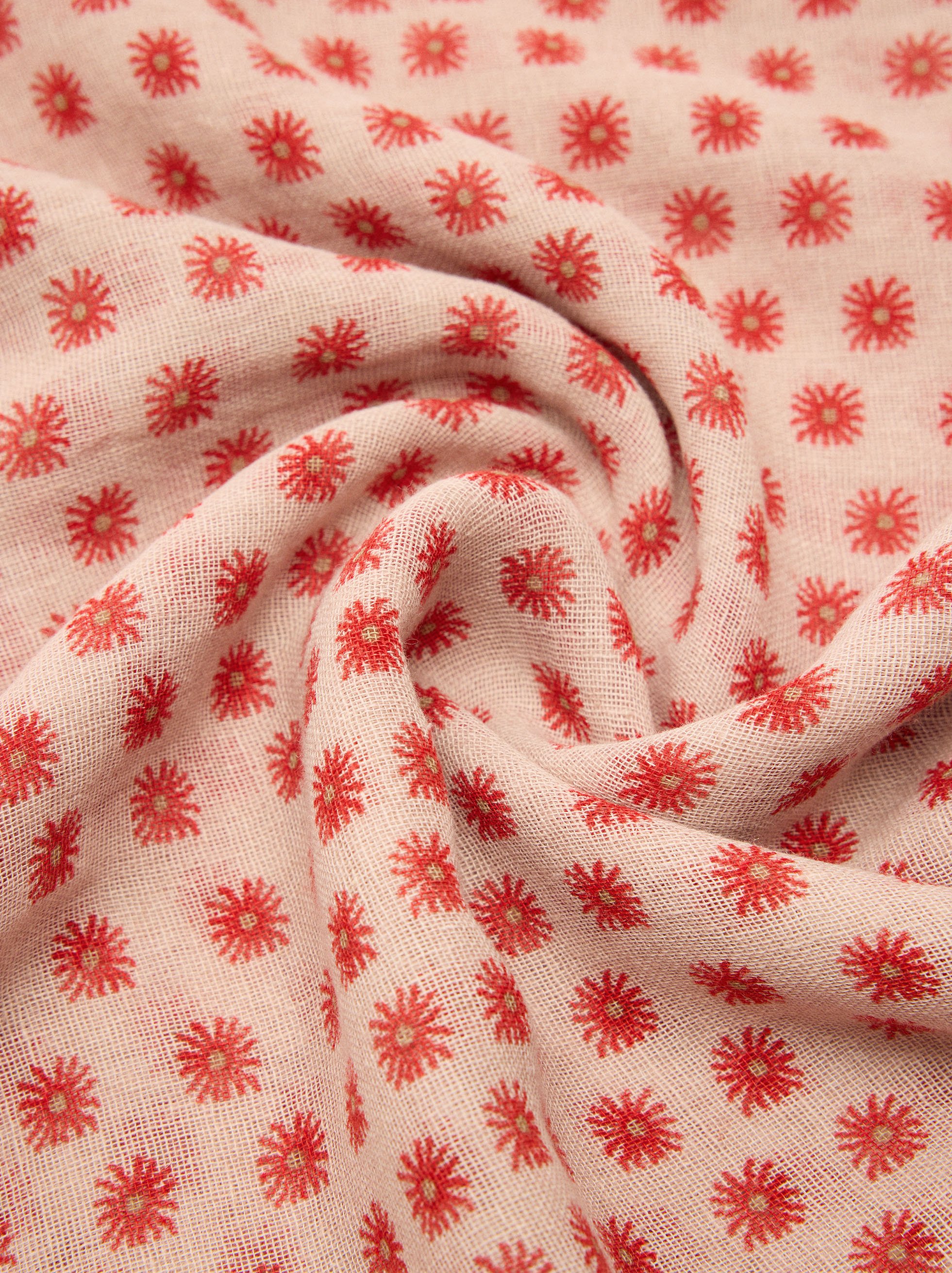 Foulard imprimé en mélange de coton image number 1.0