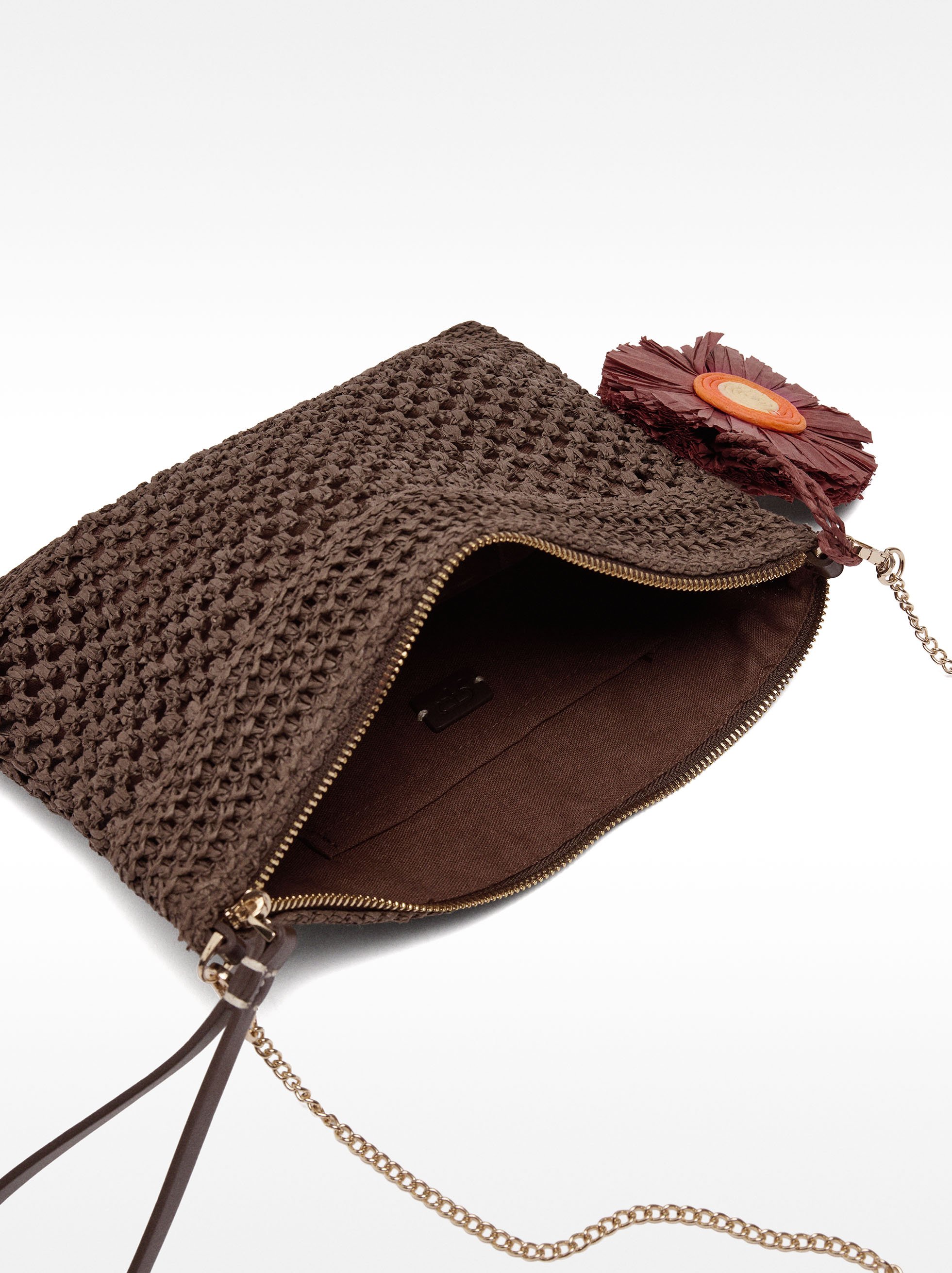 Straw-effect envelope handbag image number 3.0