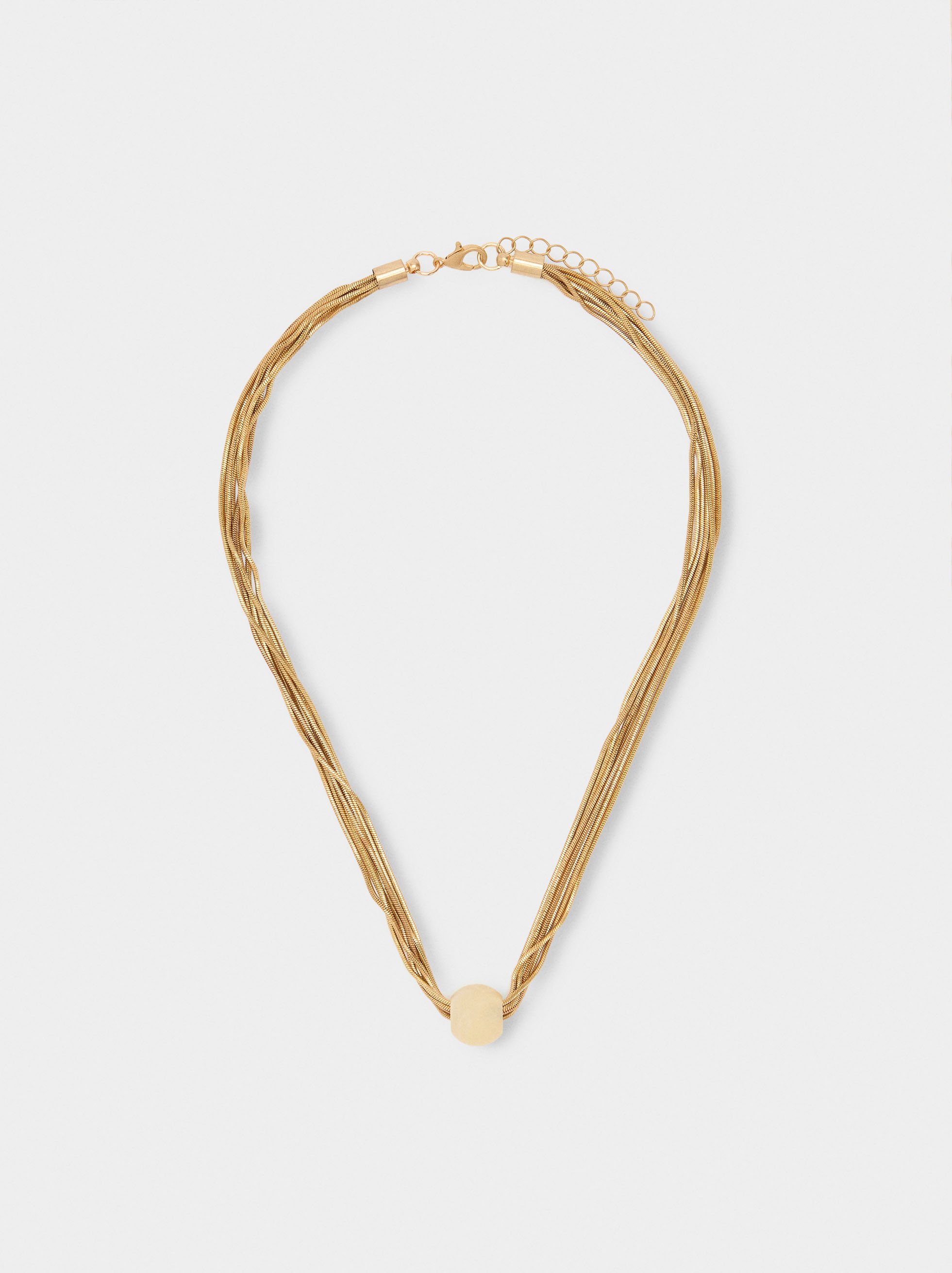 Multi-collar with sphere stone effect image number 0.0