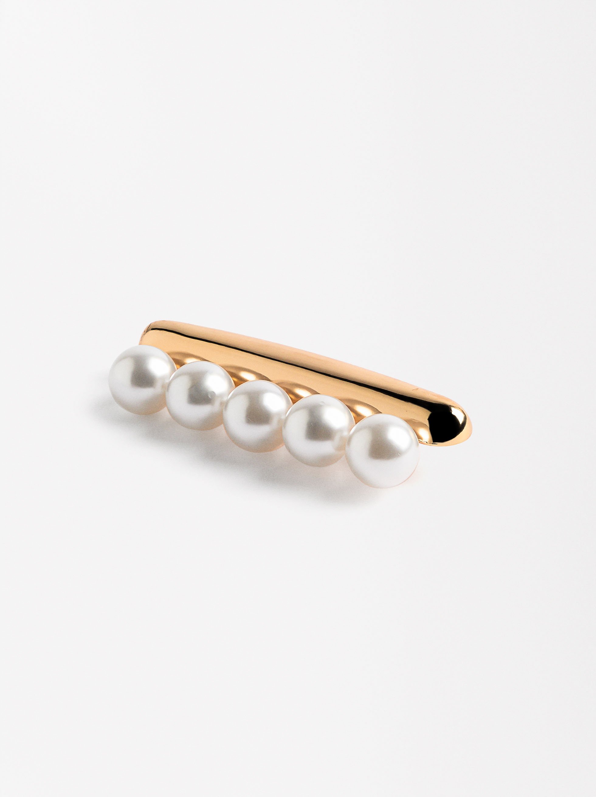 French clip with pearls image number 0.0