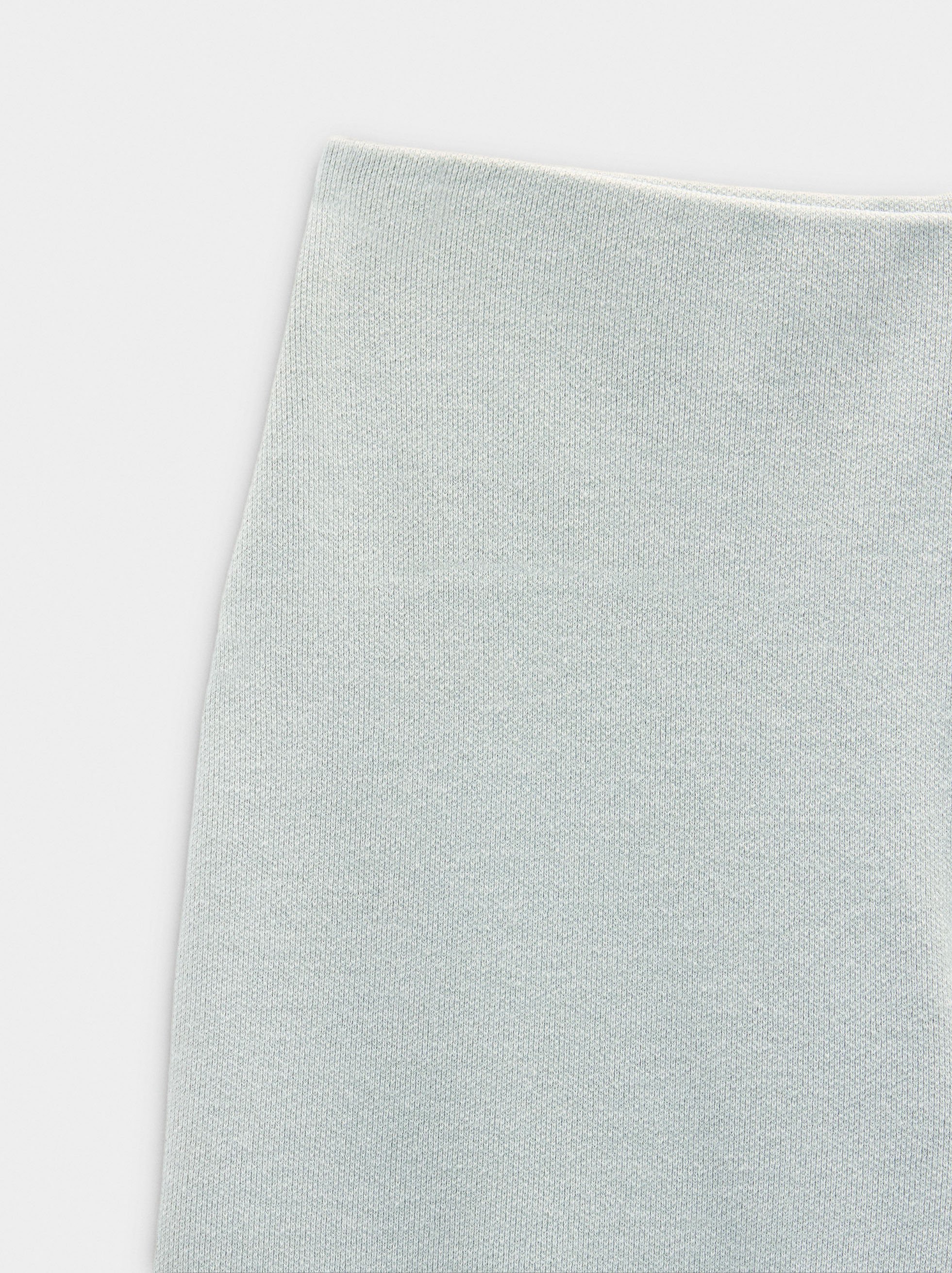 Textured pants with elastic waistband image number 6.0