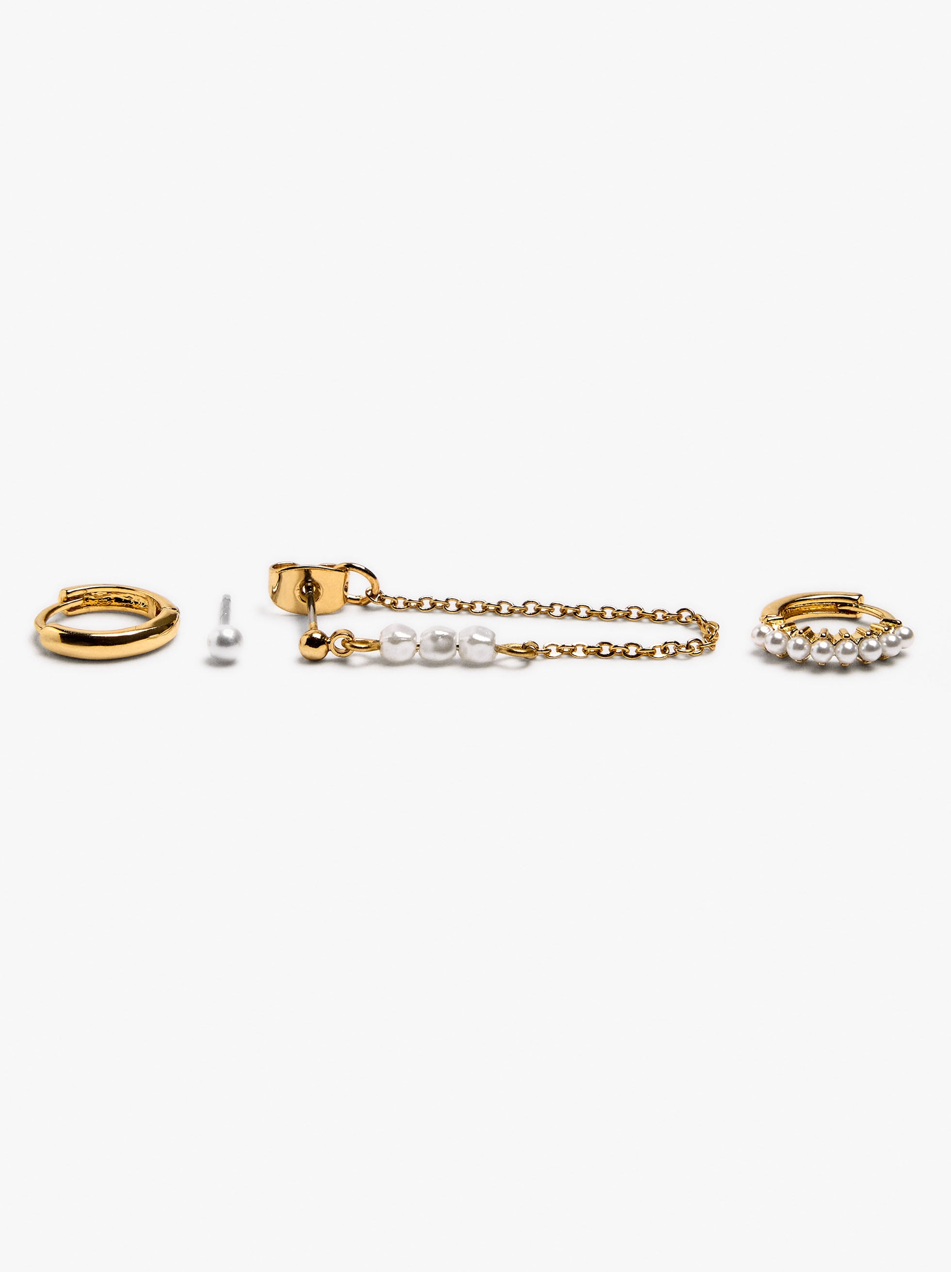 Set de pendientes con perlas image number 1.0