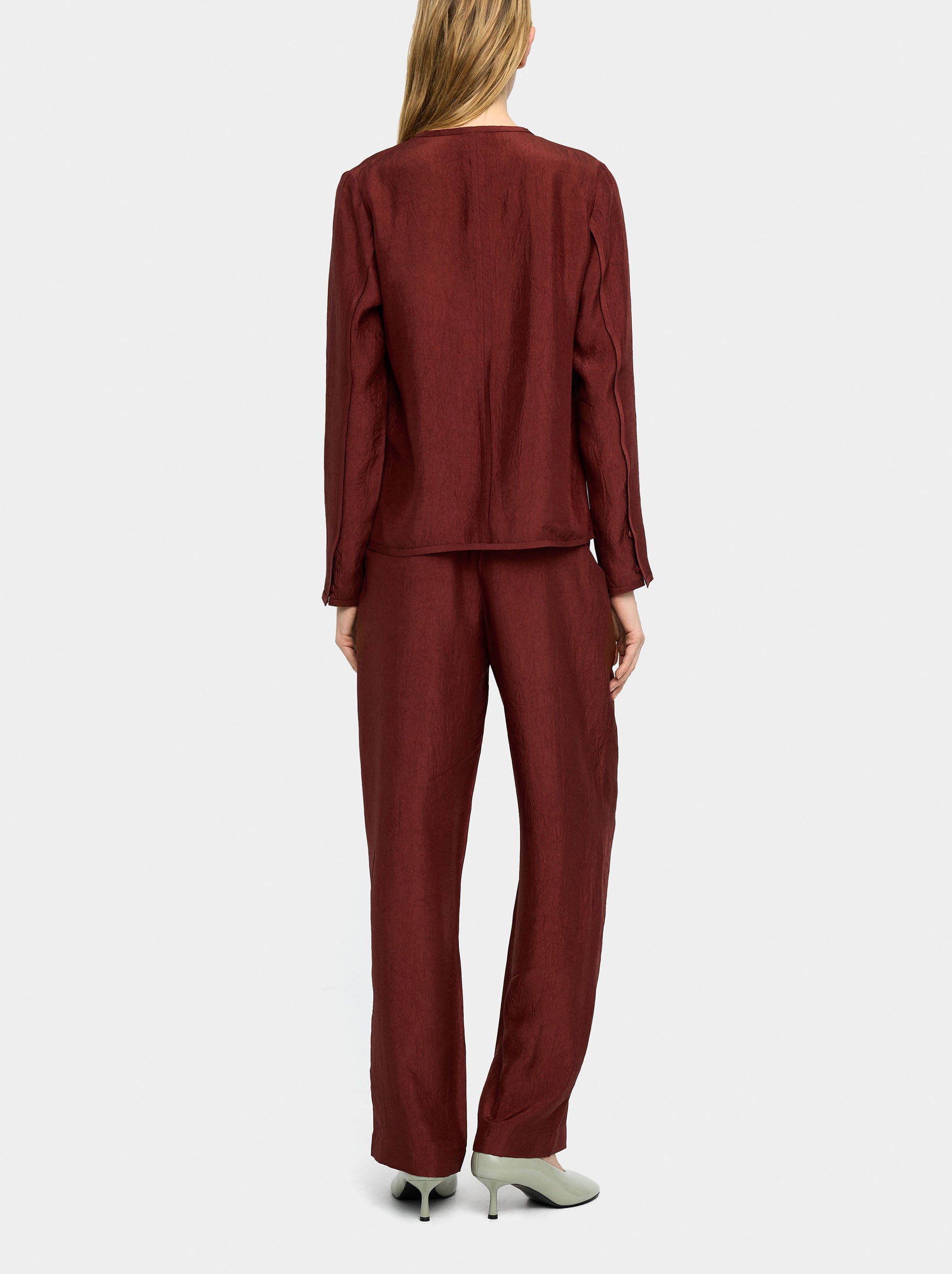 Wrinkled effect blouse image number 2.0