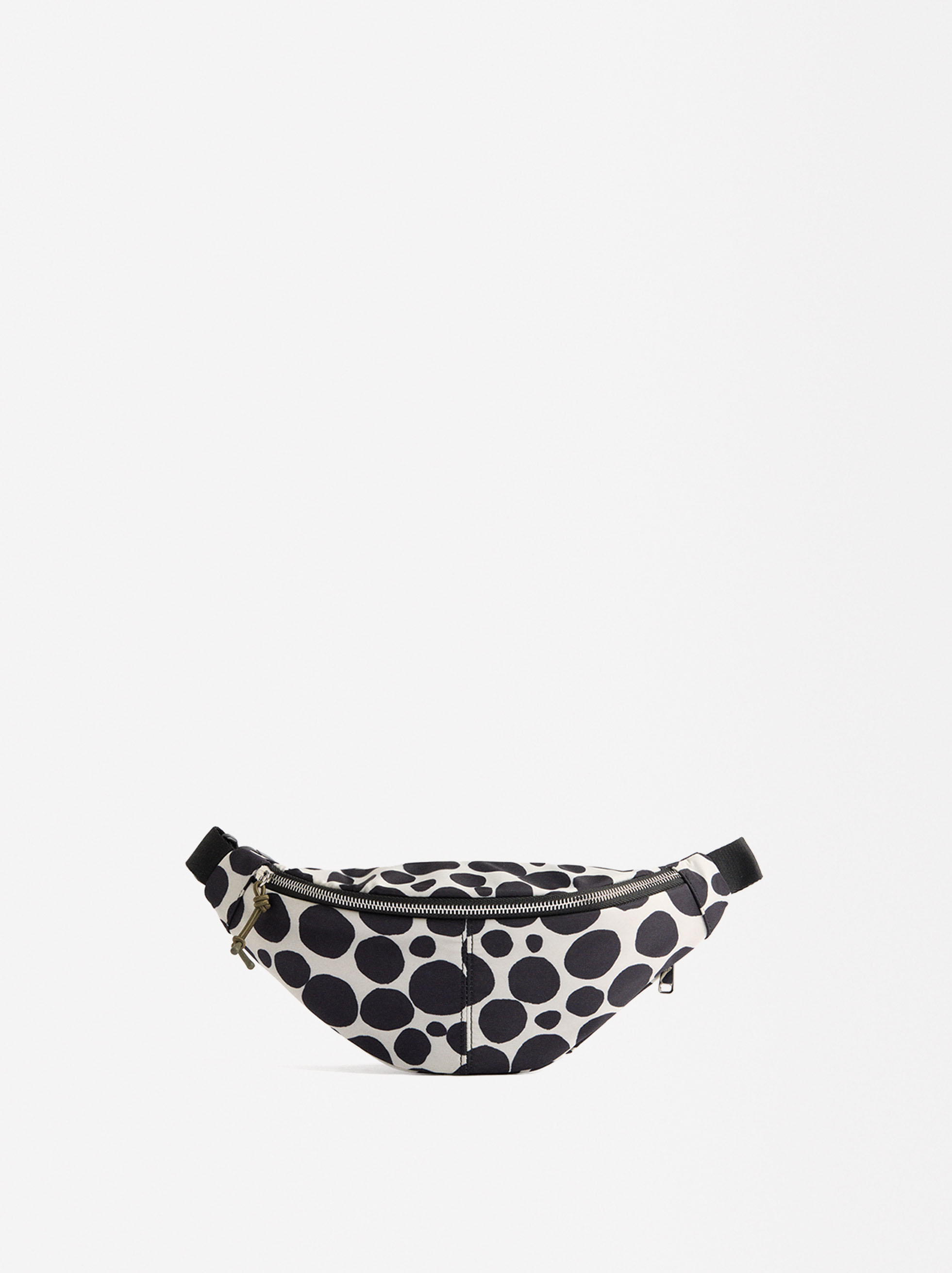 Printed nylon waist bag image number 0.0