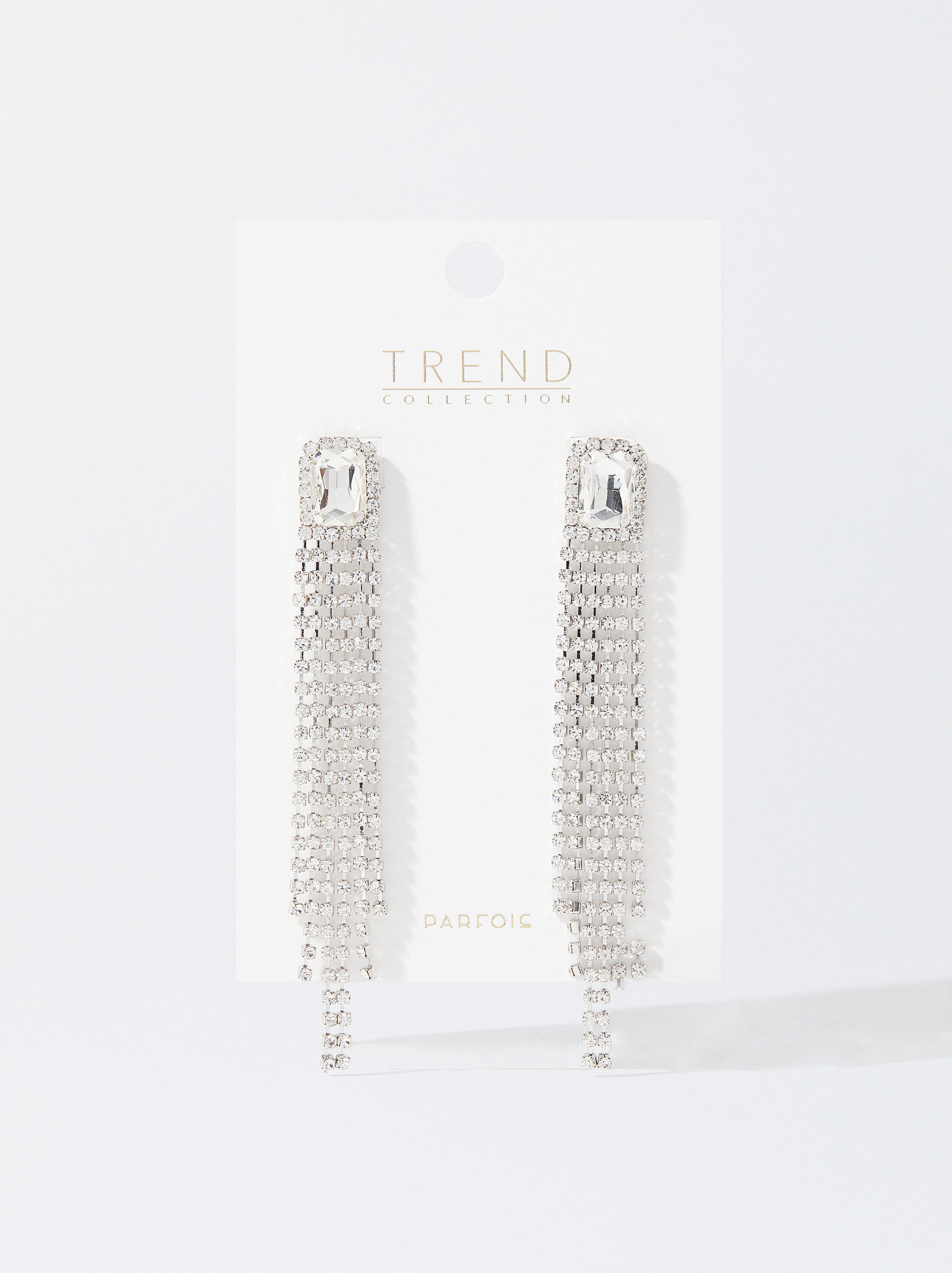 Long Earrings With Crystals image number 3.0