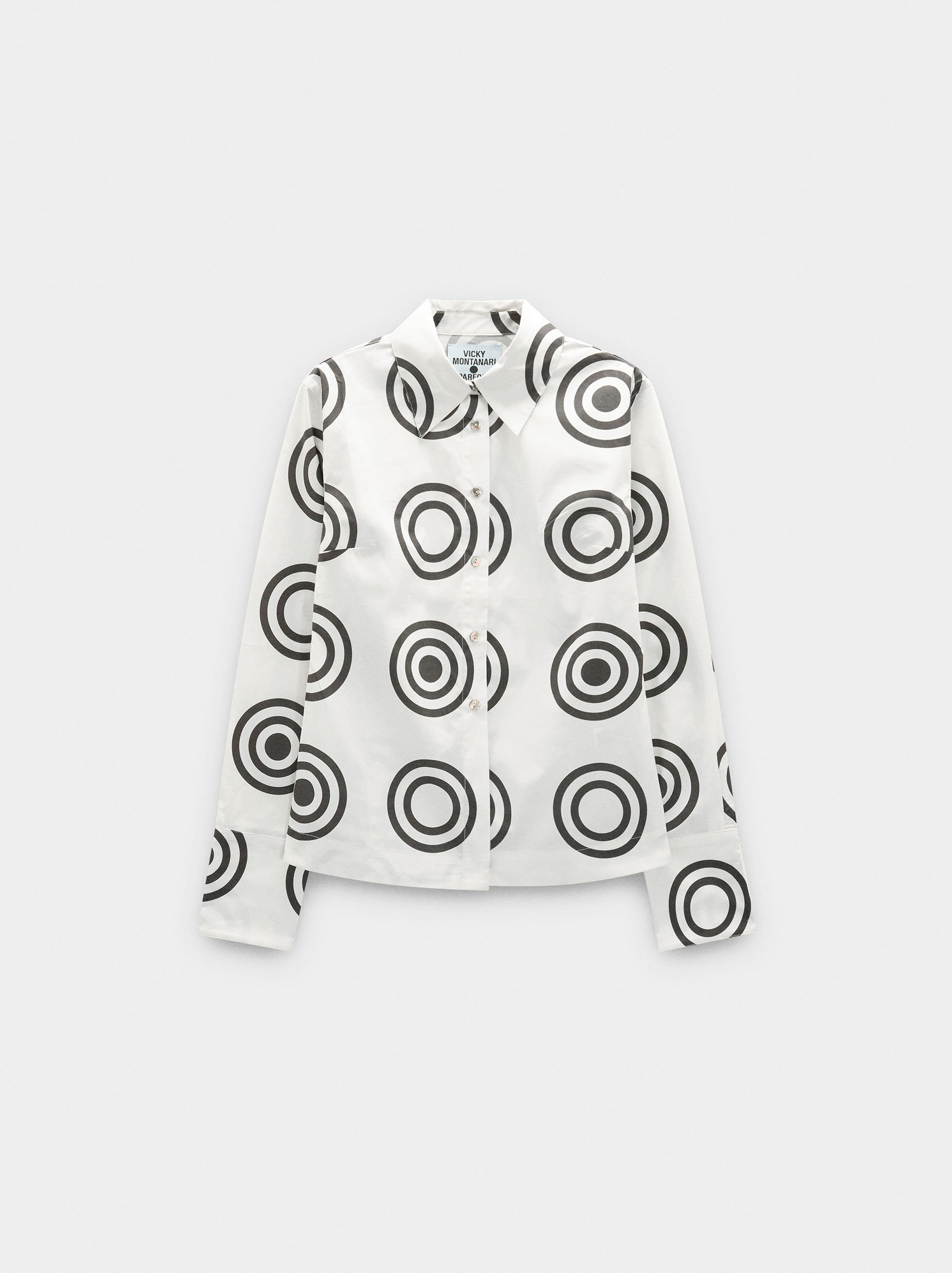 Cotton shirt with circles image number 4.0