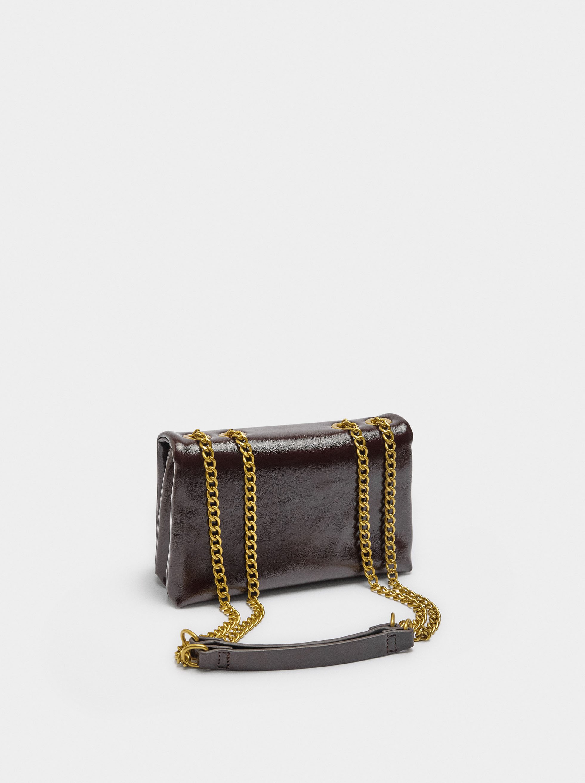 Double shoulder bag with studs image number 3.0