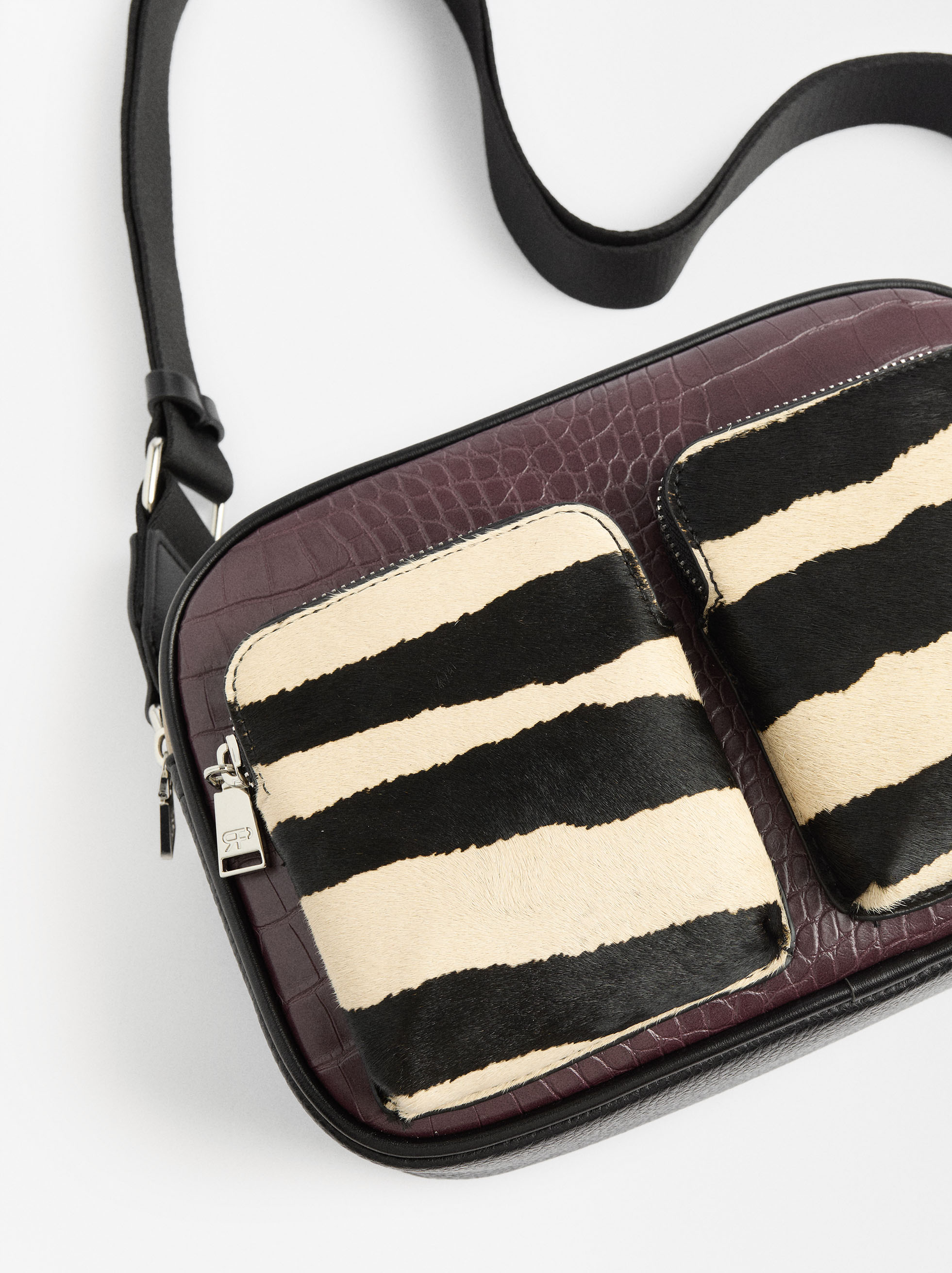 Borsa a tracolla con pelle image number 3.0