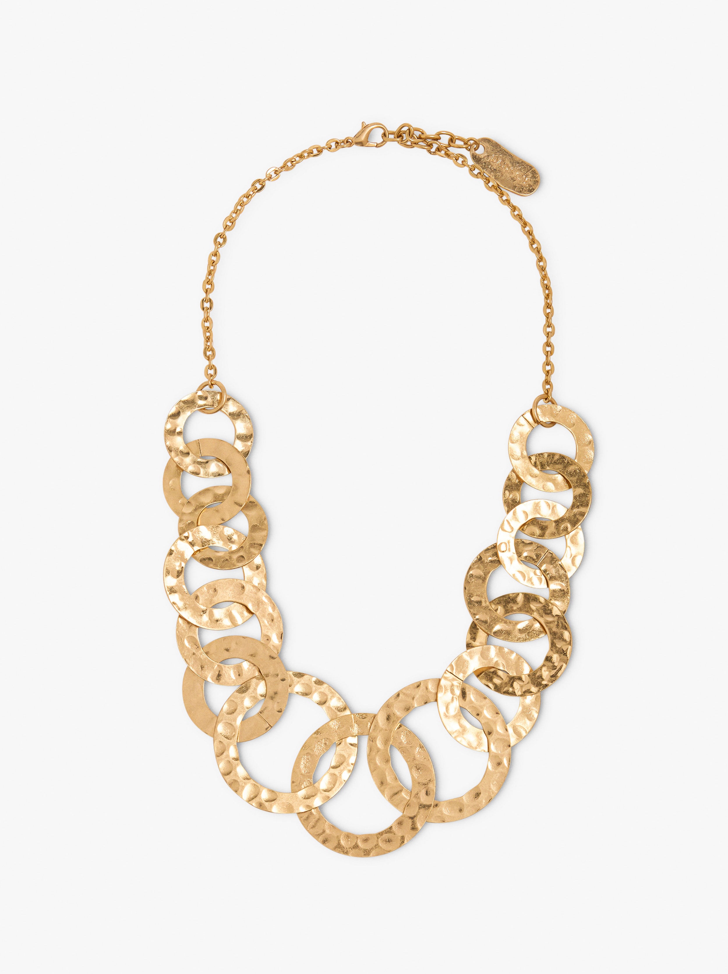 Long necklace with interlaced hoops image number 0.0