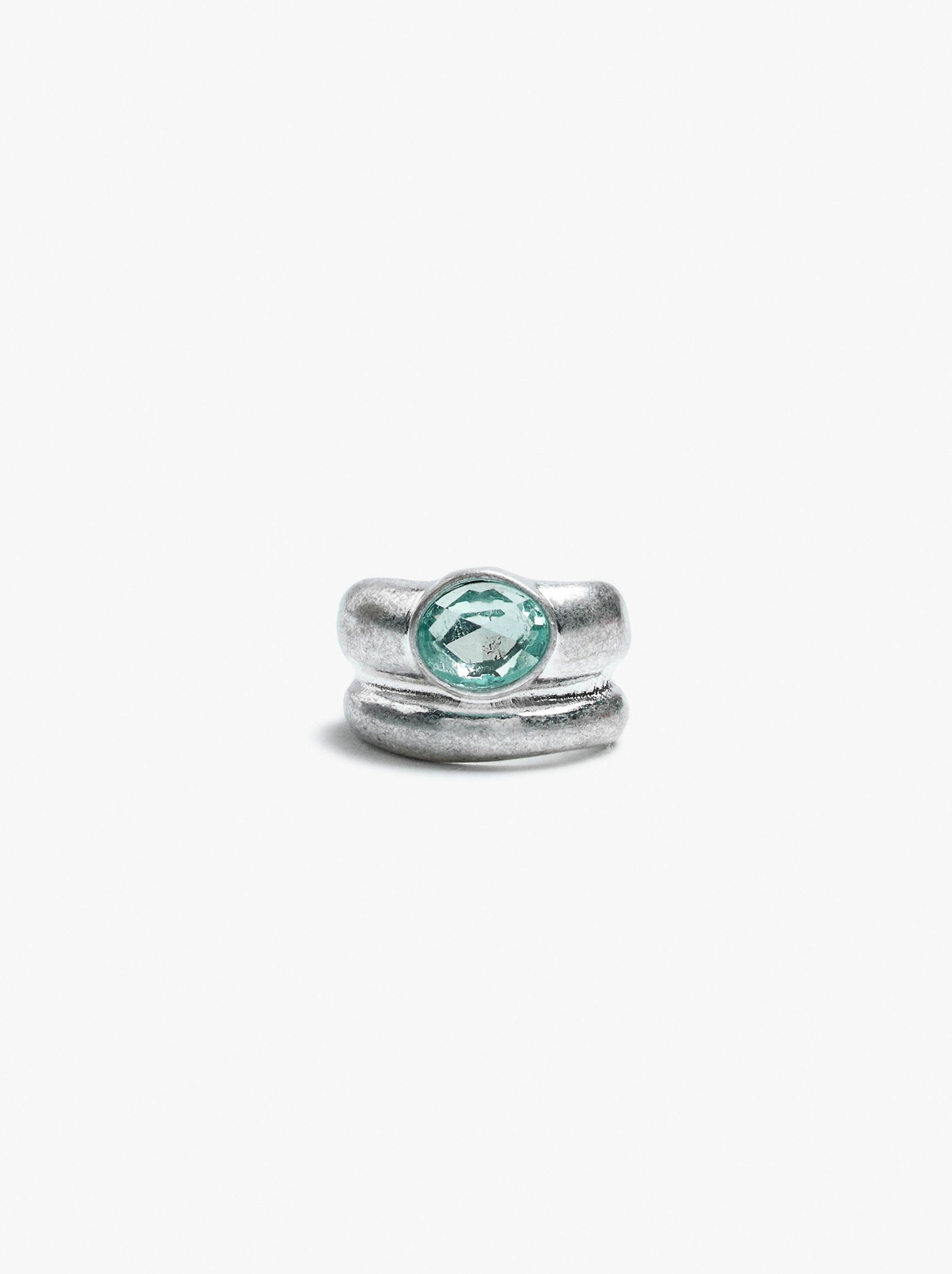 Double effect ring with crystal image number 0.0