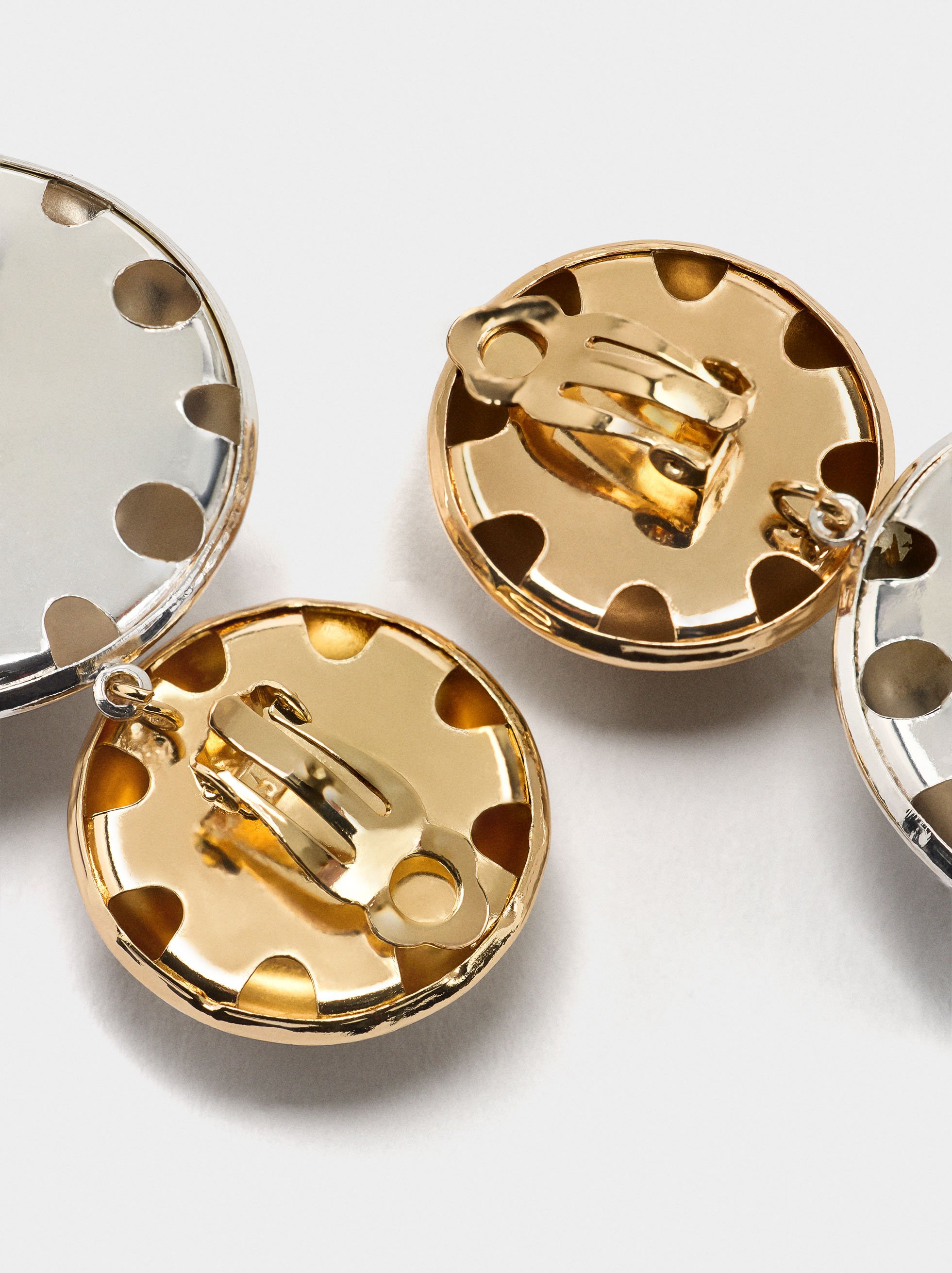 Earrings with bicolor spheres image number 2.0