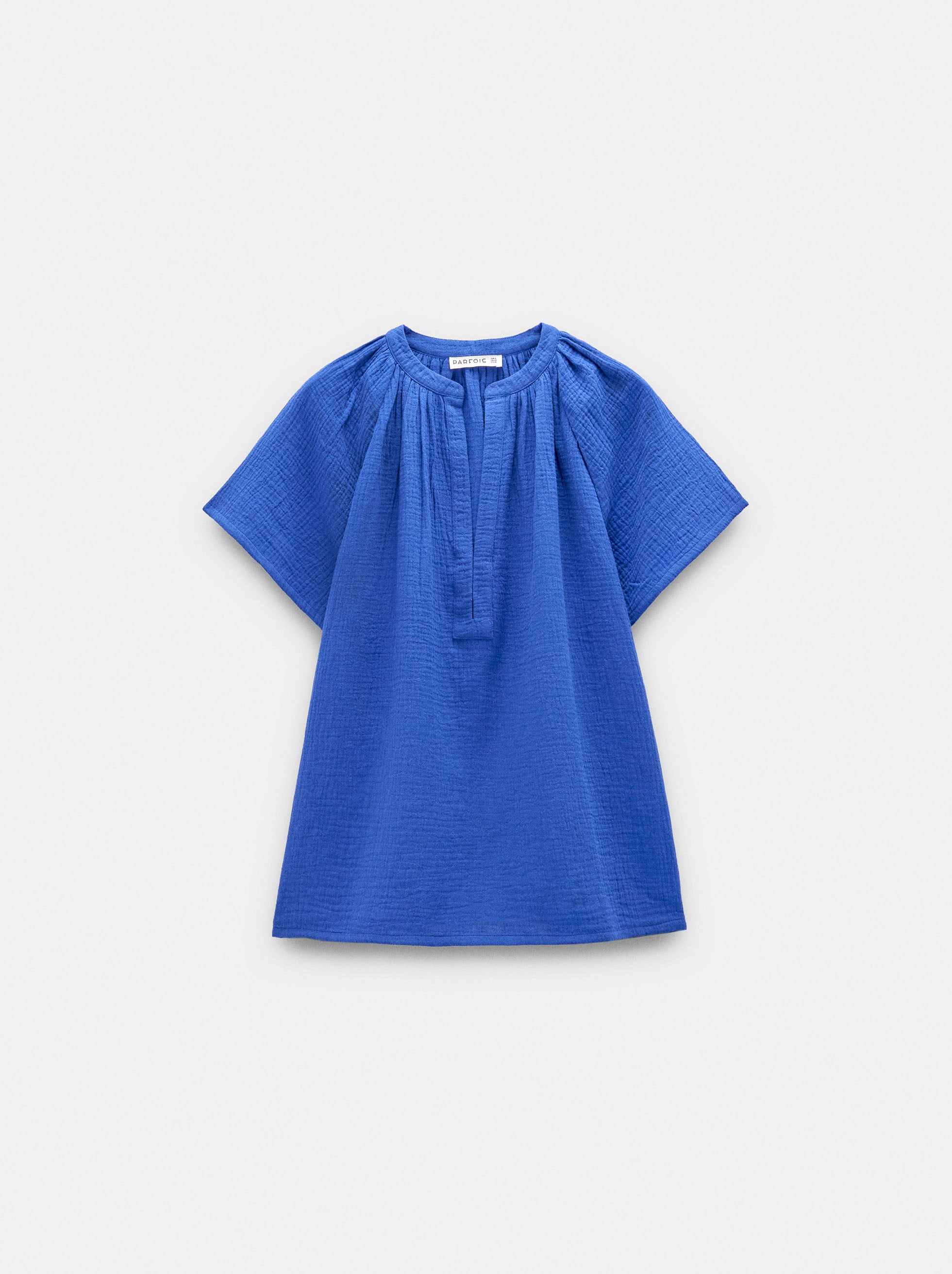 Blusa efecto arrugado 100% algod&oacute;n image number 5.0