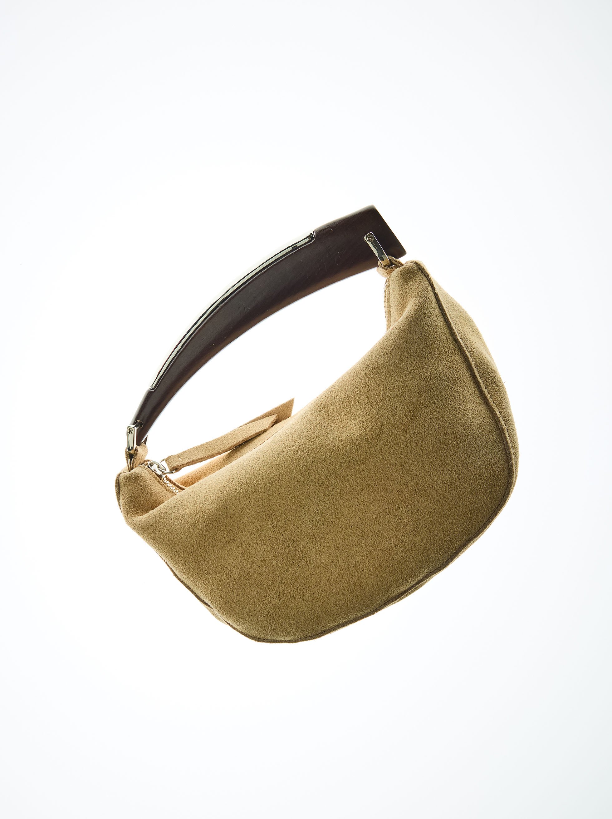 Borsa a mano in pelle scamosciata image number 0.0