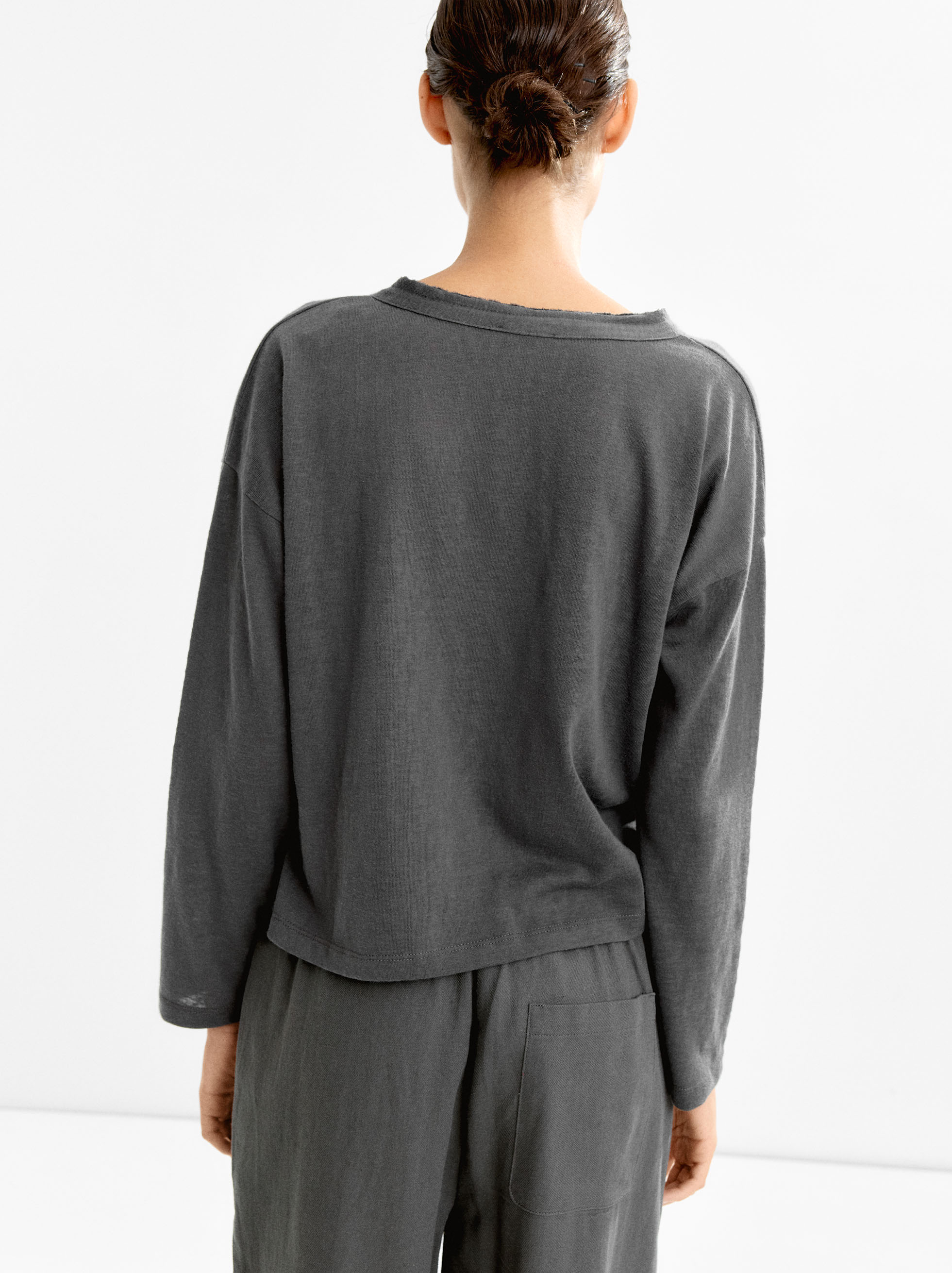 Cardigan with cotton blend image number 3.0