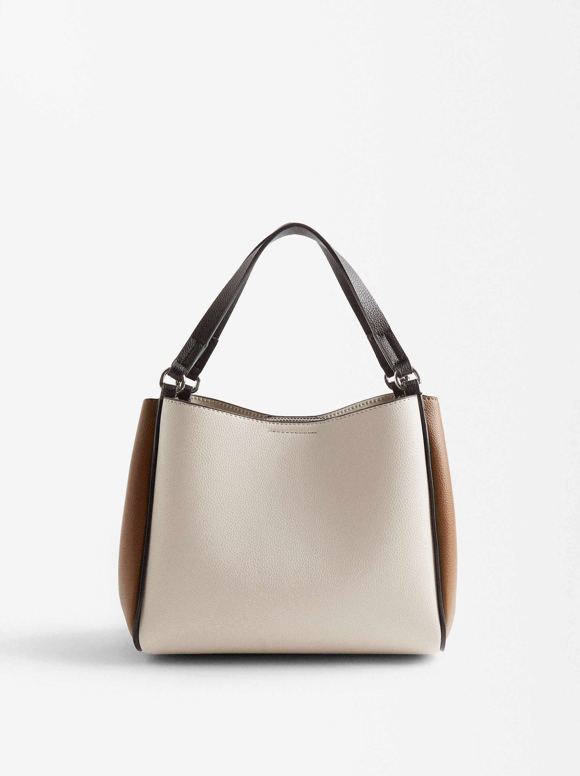 Color block tote bag