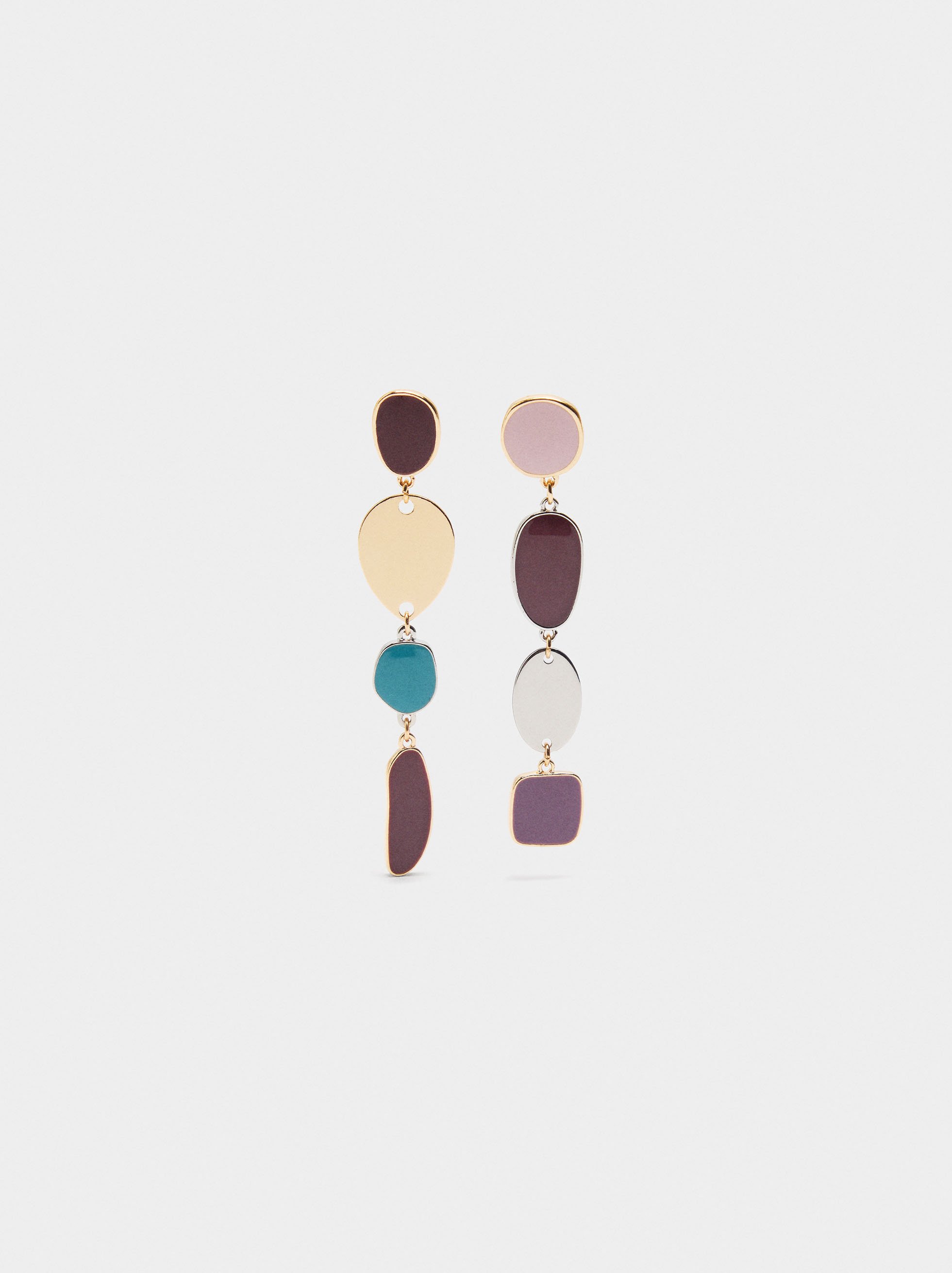 Long earrings with enamel image number 0.0