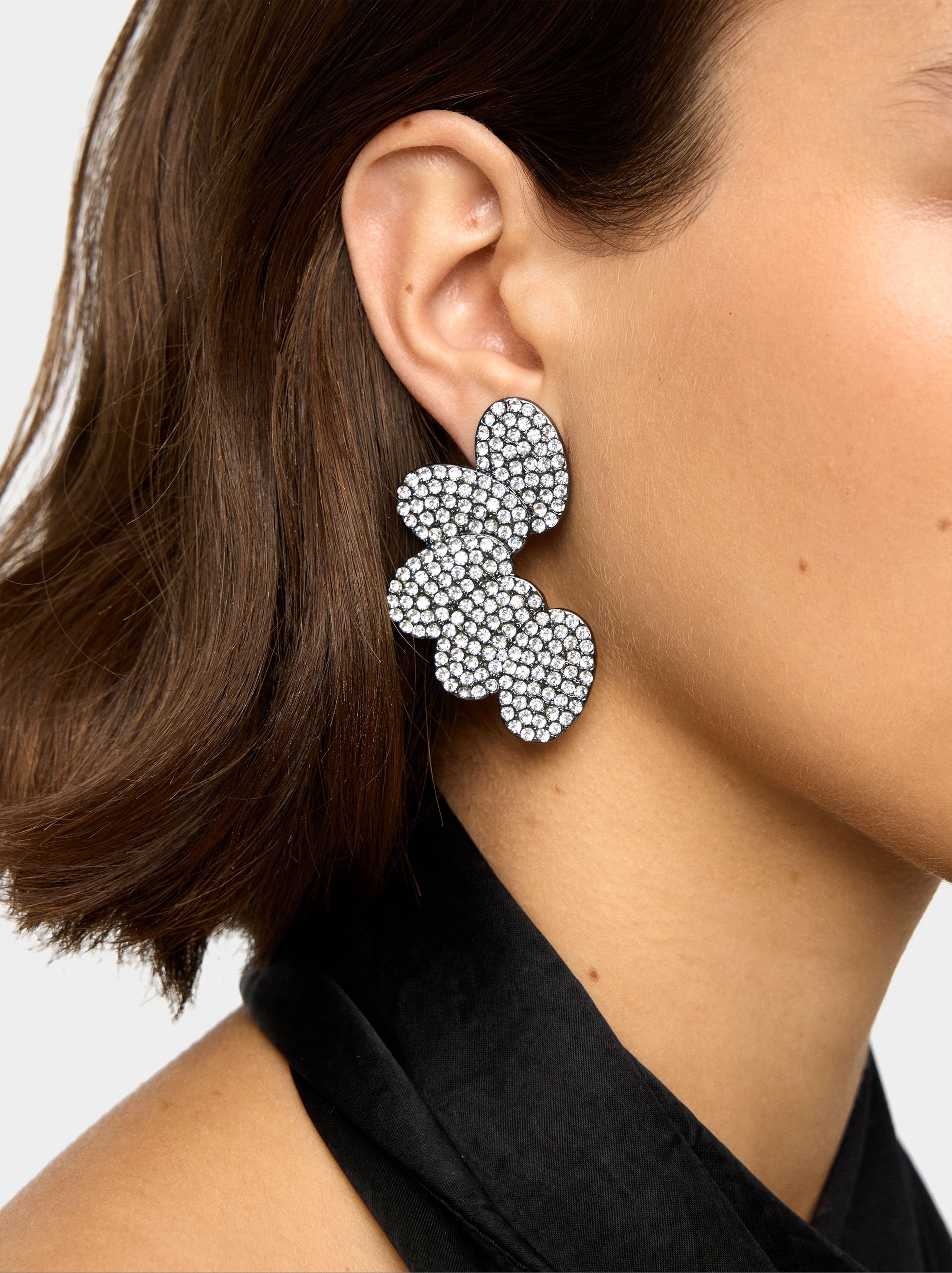 Maxi silver earrings image number 1.0