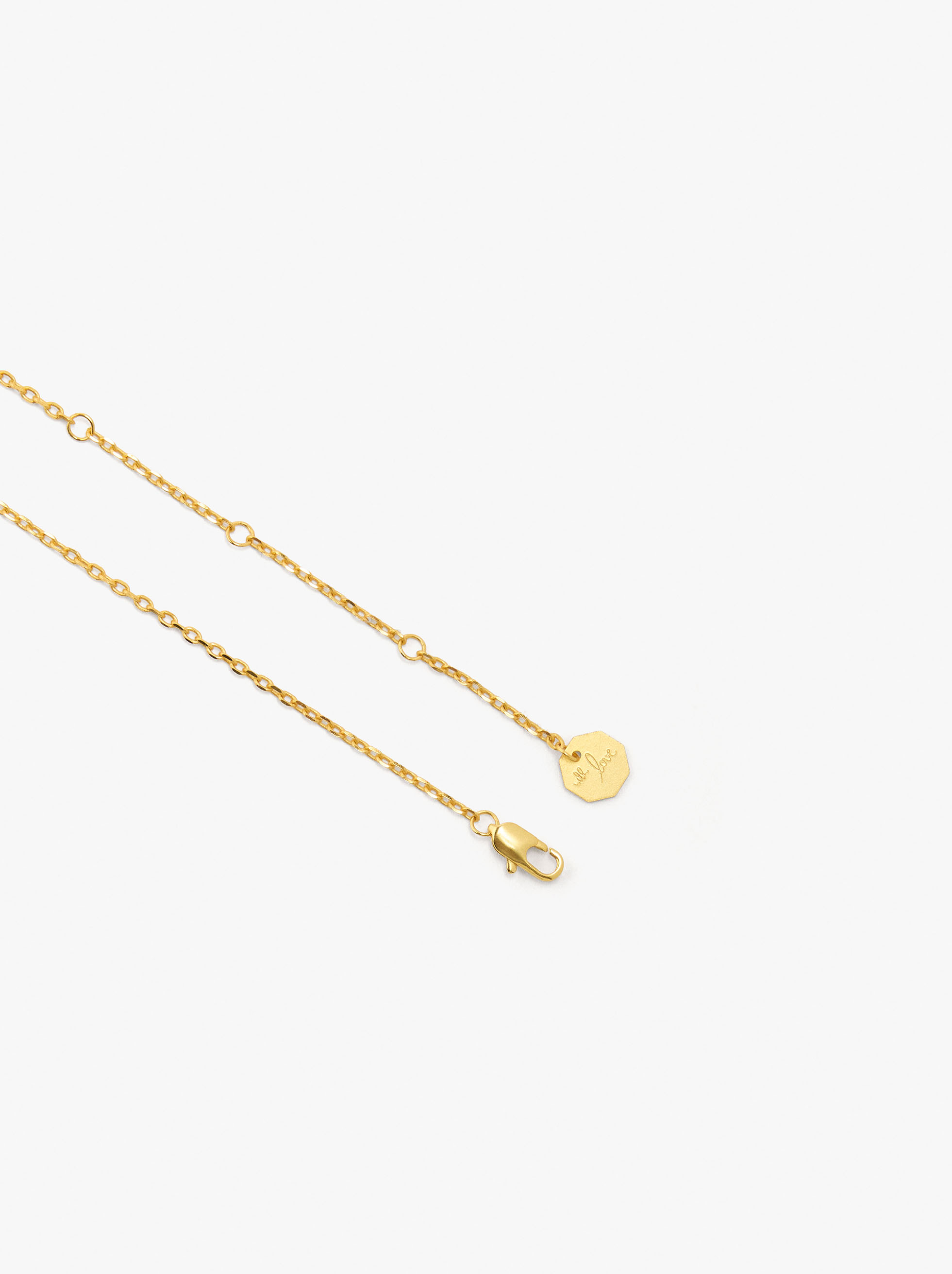 Collier avec mini m&eacute;dailles bain plaqu&eacute; or 18 ct image number 2.0