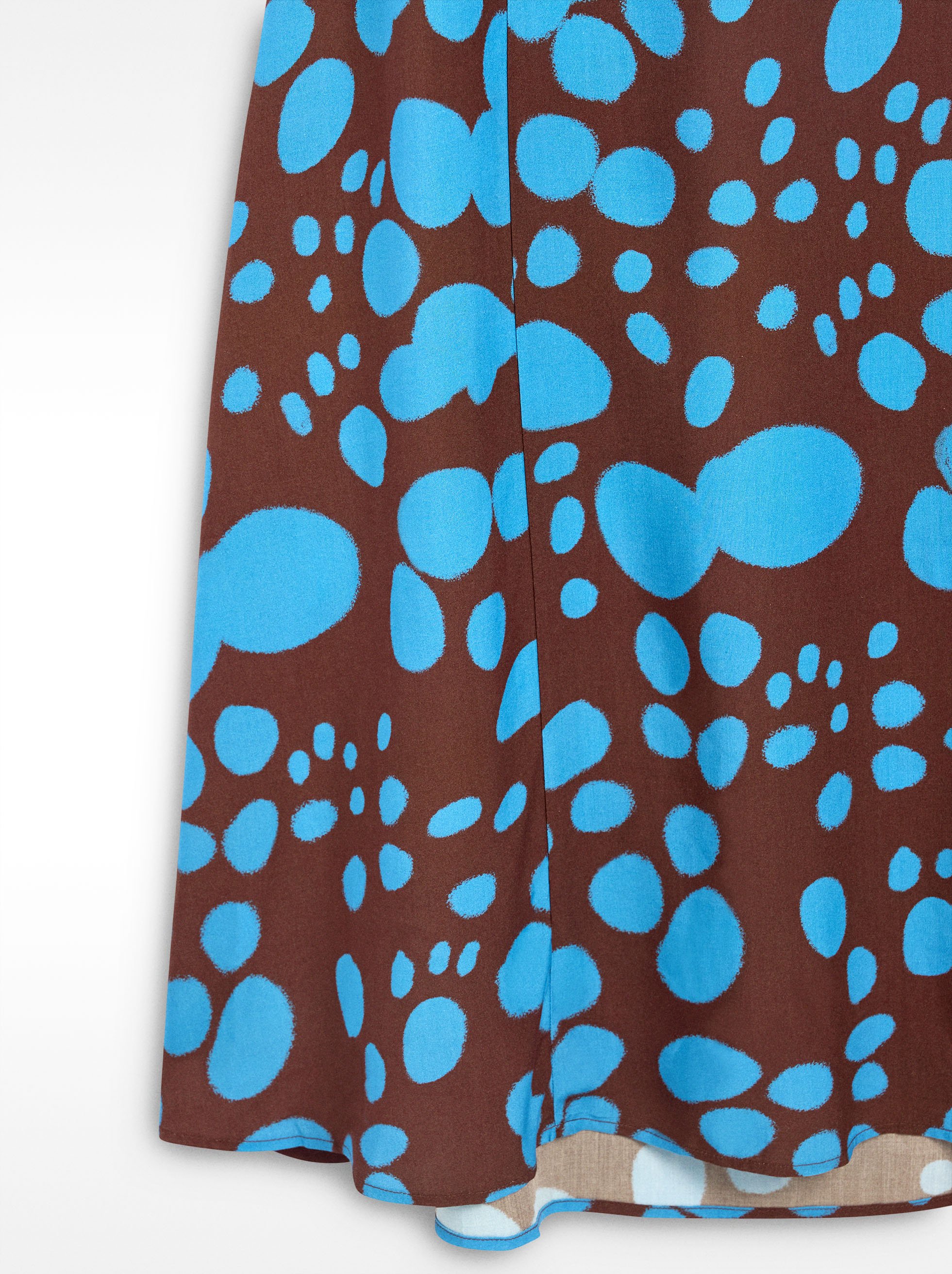 Long printed dress with straps image number 5.0