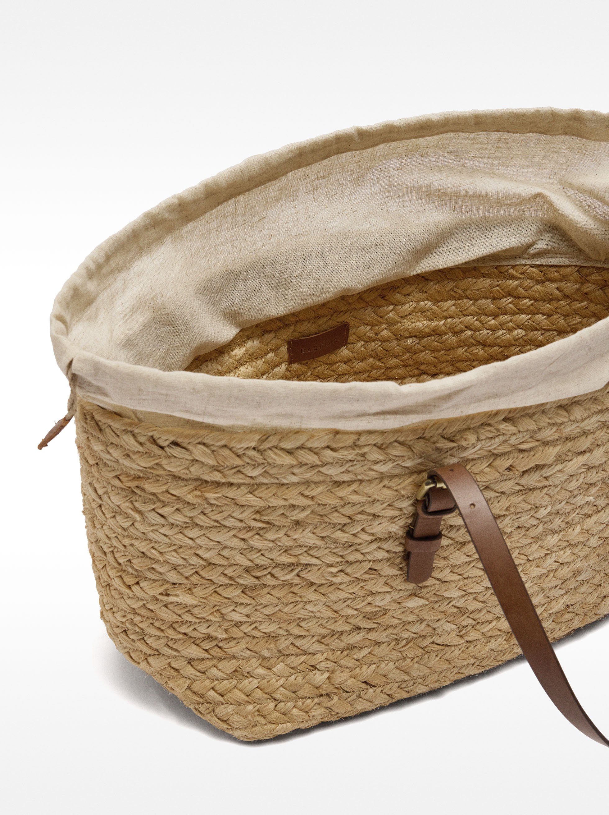 Jute shopper bag L image number 4.0