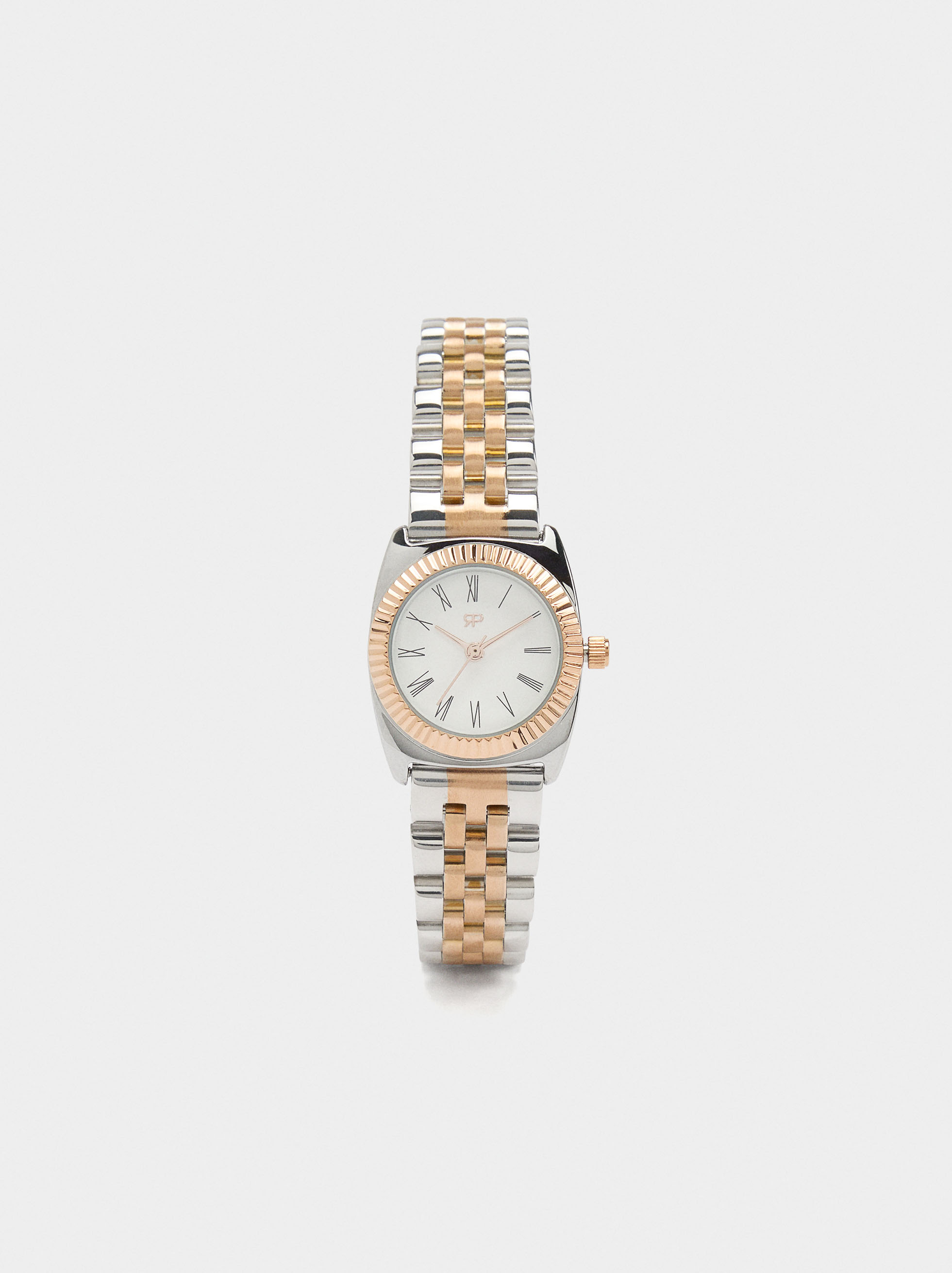 Watch with stainless steel wristband image number 0.0