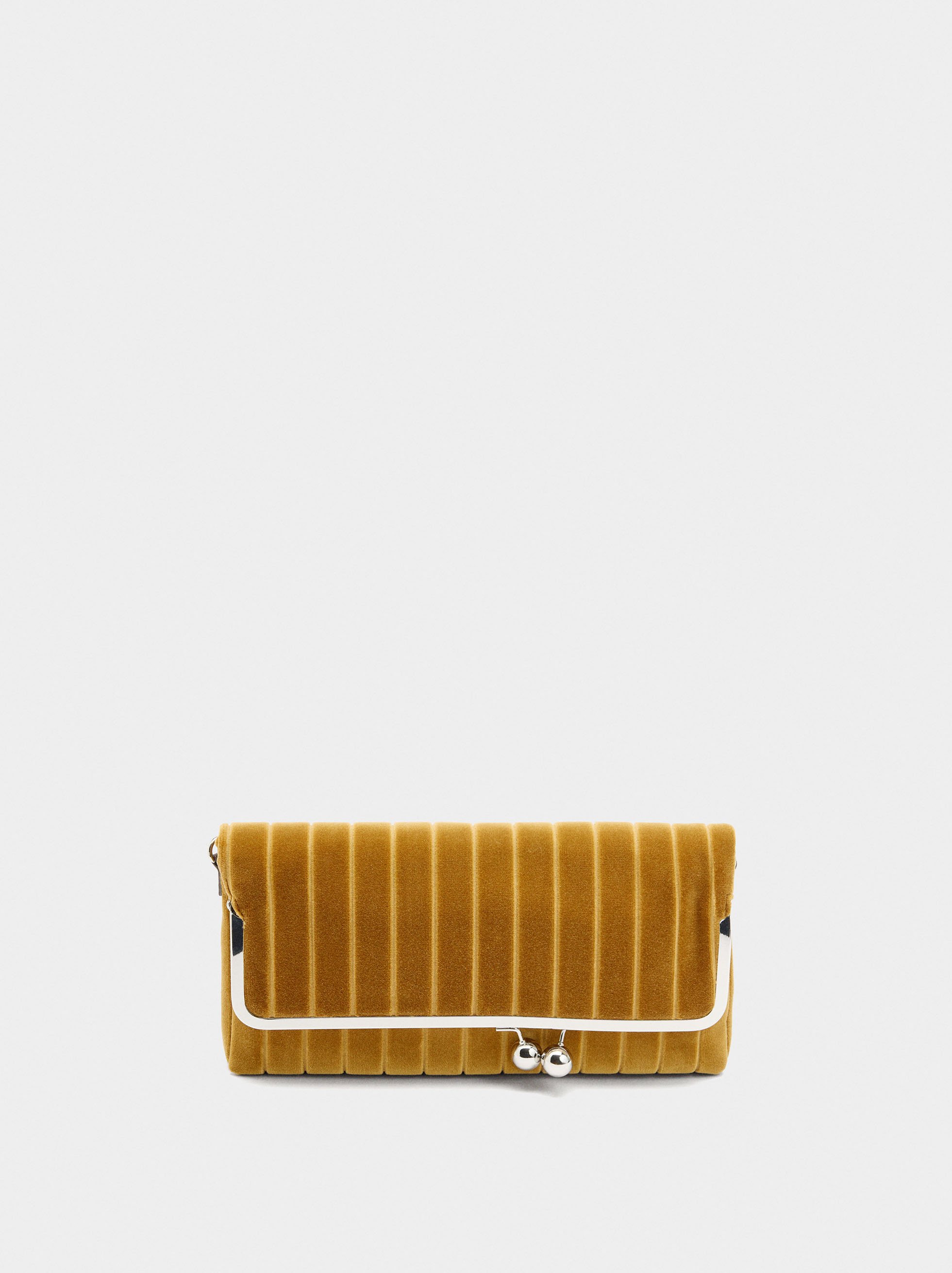 Ribbed party bag with flap image number 0.0
